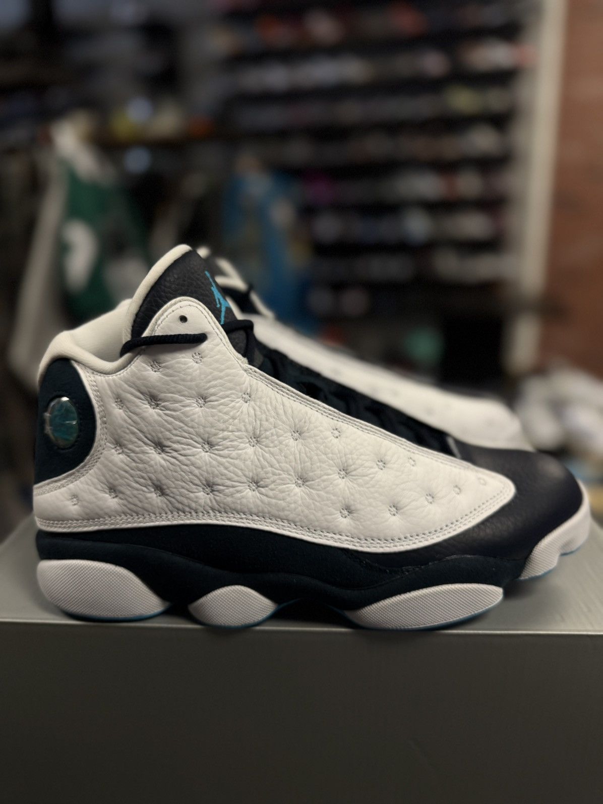 Nike Jordan 13 Obsidian Powder Blue Size 10 (NEW) Size US 10 / EU 43 - 1 Thumbnail