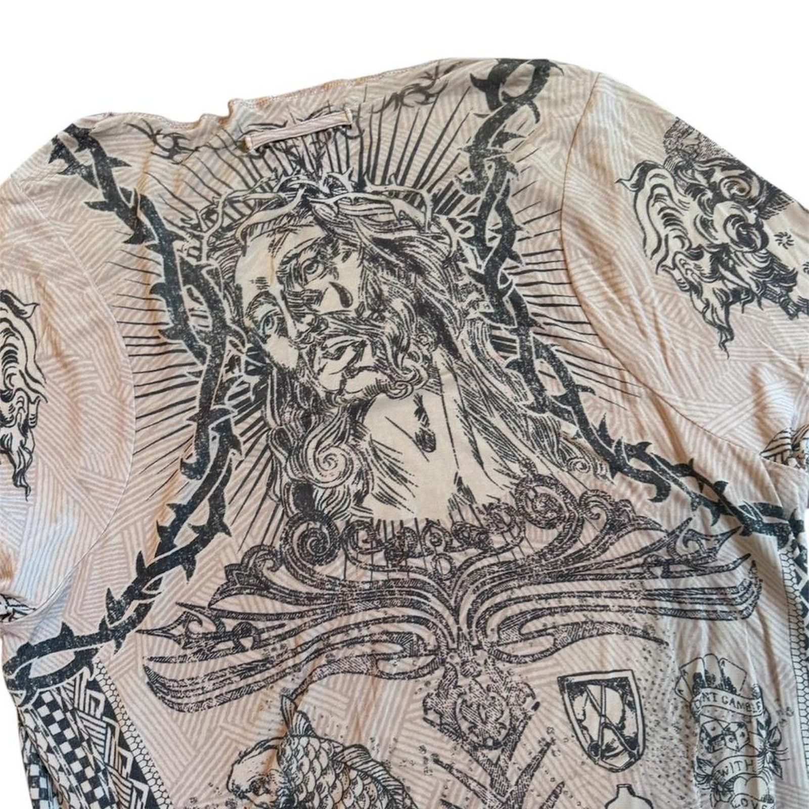 Jean Paul Gaultier Jean Paul Gaultier Jesus & Mary Tattoo Long Sleeve T-Shirt Size US M / EU 48-50 / 2 - 6 Thumbnail