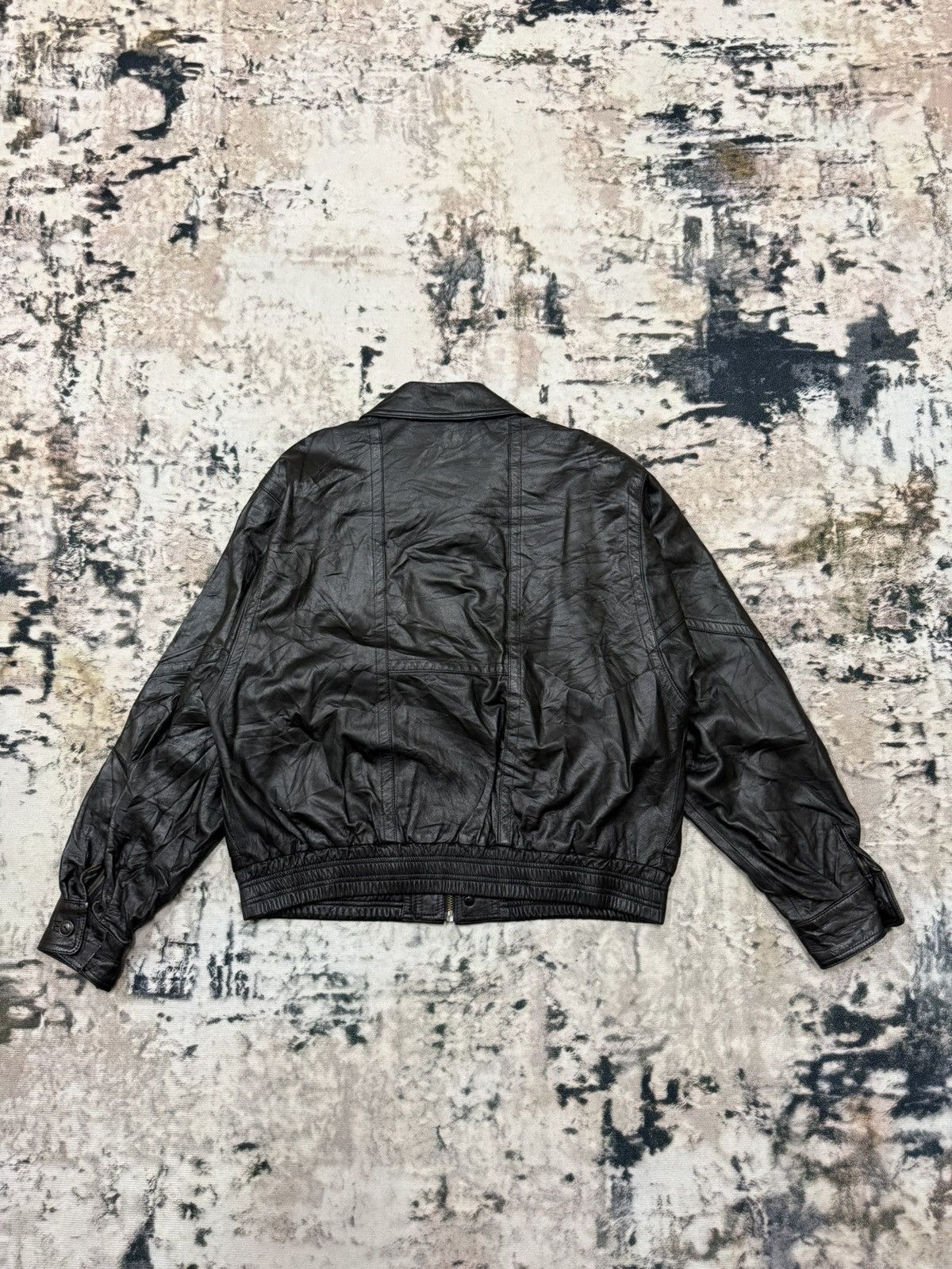 Pierre Balmain Vintage Pierre Balmain Paris Bomber Leather Jacket Size US L / EU 52-54 / 3 - 13 Thumbnail