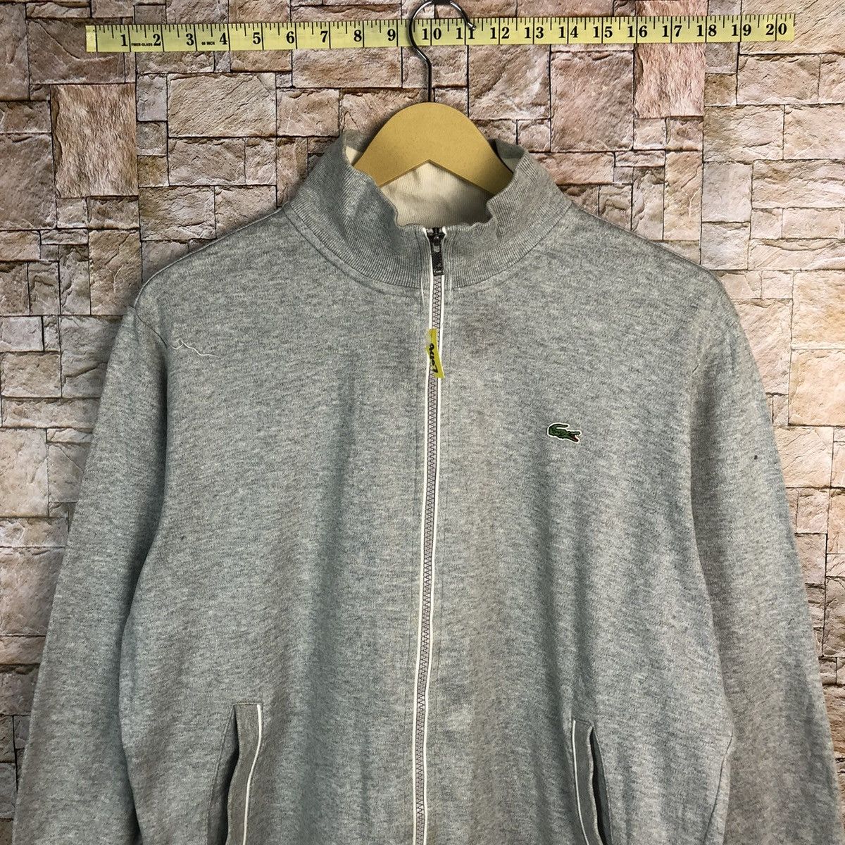 Lacoste Lacoste vintage streetwear Grey sweater #A407 Size US L / EU 52-54 / 3 - 2 Thumbnail