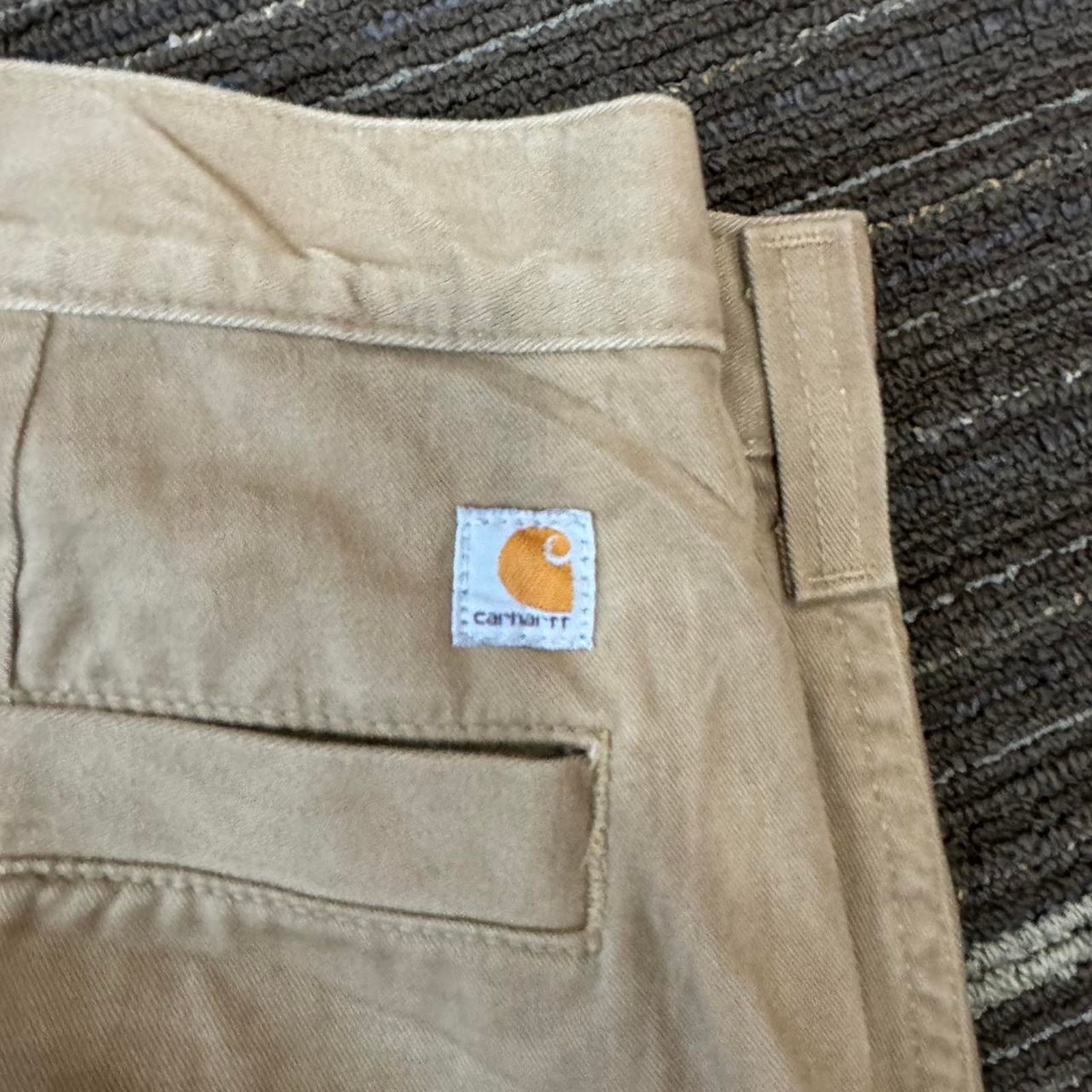 Carhartt Tan baggy Carhartt straight leg workwear casual trousers Size US 44 / EU 60 - 3 Thumbnail