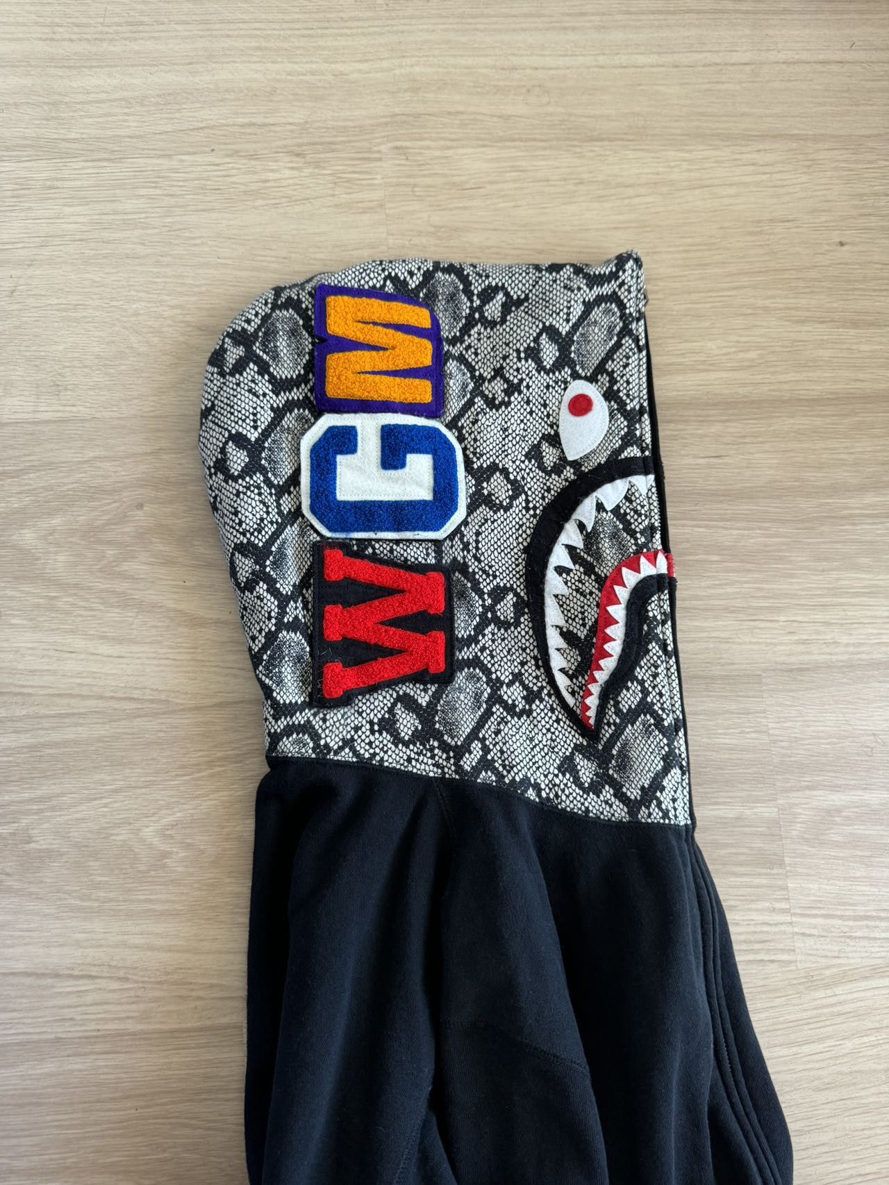 Bape Bape Sneakskin Shark Full Zip Hoodie Size US XL / EU 56 / 4 - 8 Thumbnail