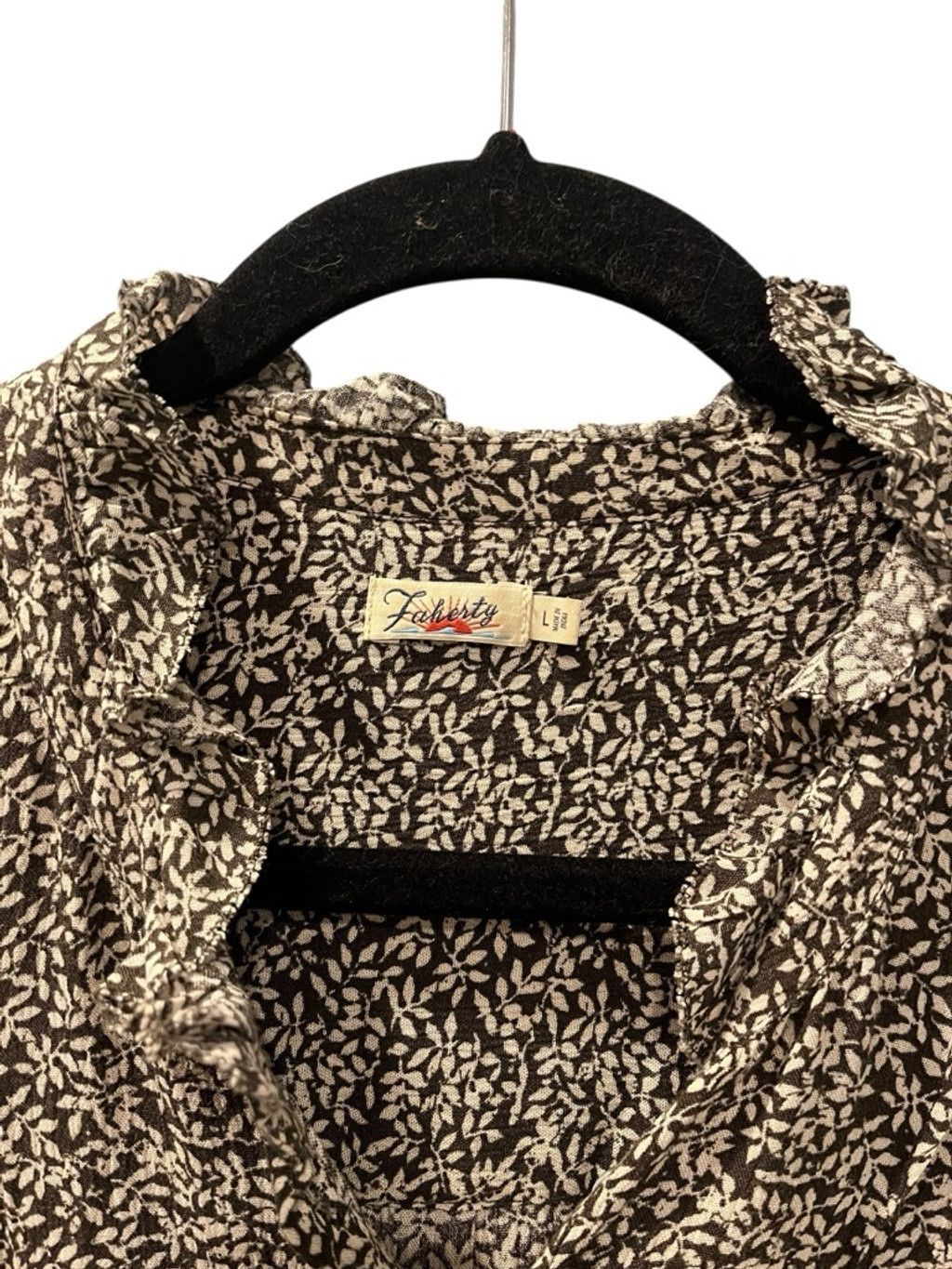 Faherty Faherty Faith Ruffle Leaf Batik Sleeveless Blouse Size Large Size L / US 10 / IT 46 - 5 Thumbnail