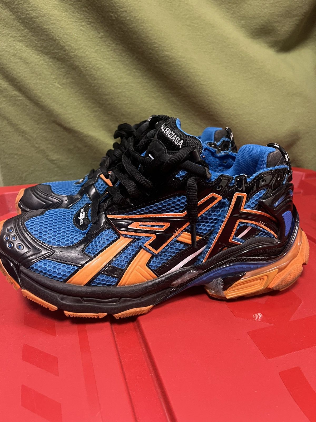 Balenciaga Orange Blue Track | Grailed