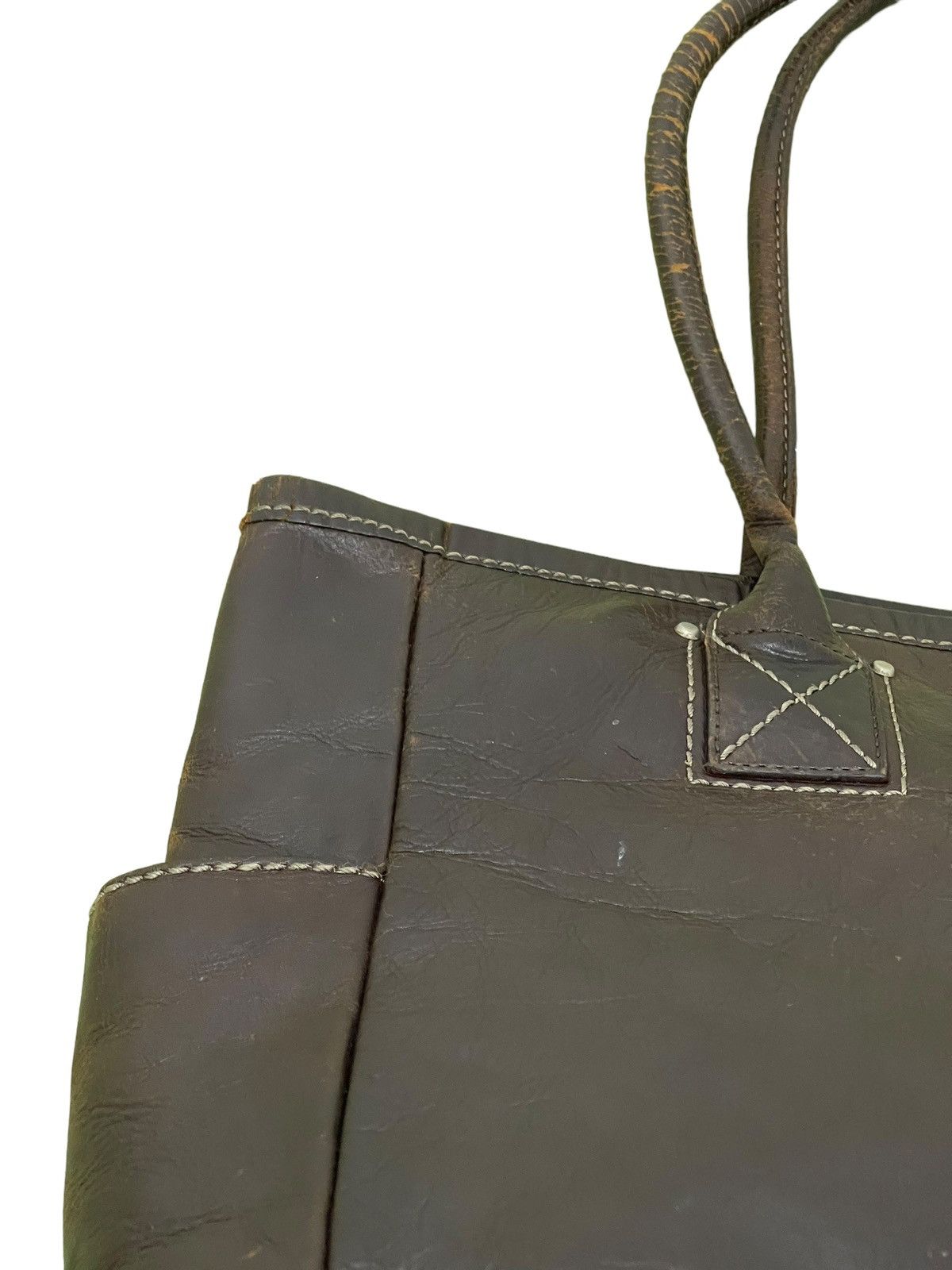 Japanese Brand Full Grain Leather Patina Tsuchiya Kaban Shoulder Bag 3🟩 Size ONE SIZE - 20 Thumbnail
