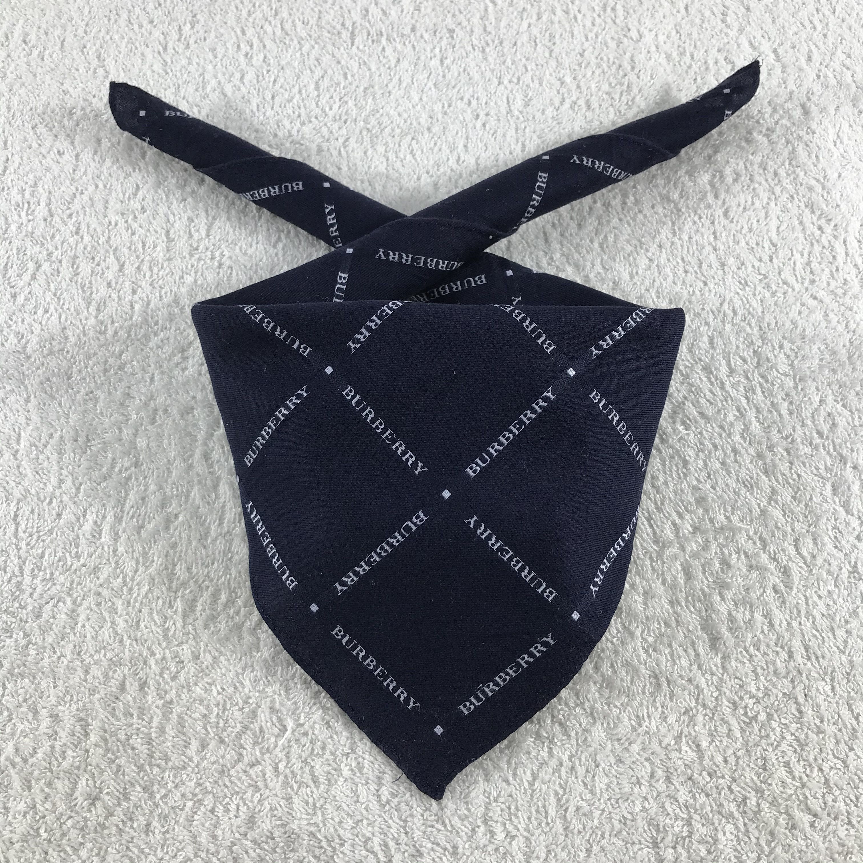 Burberry × Vintage Burberry Bandana / Handkerchief / Neckerchief - S299 Size ONE SIZE - 3 Thumbnail
