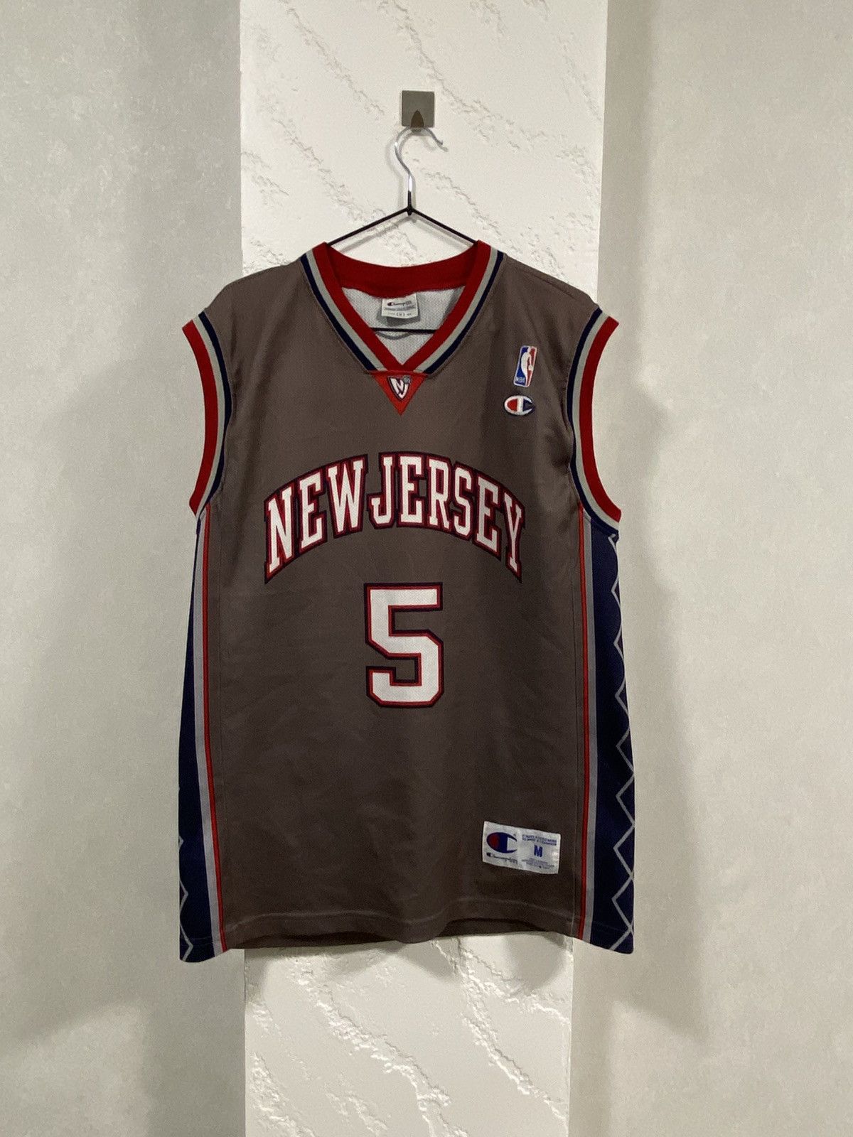 Vintage Champion New Jersey NBA 00’s Basketball Jersey