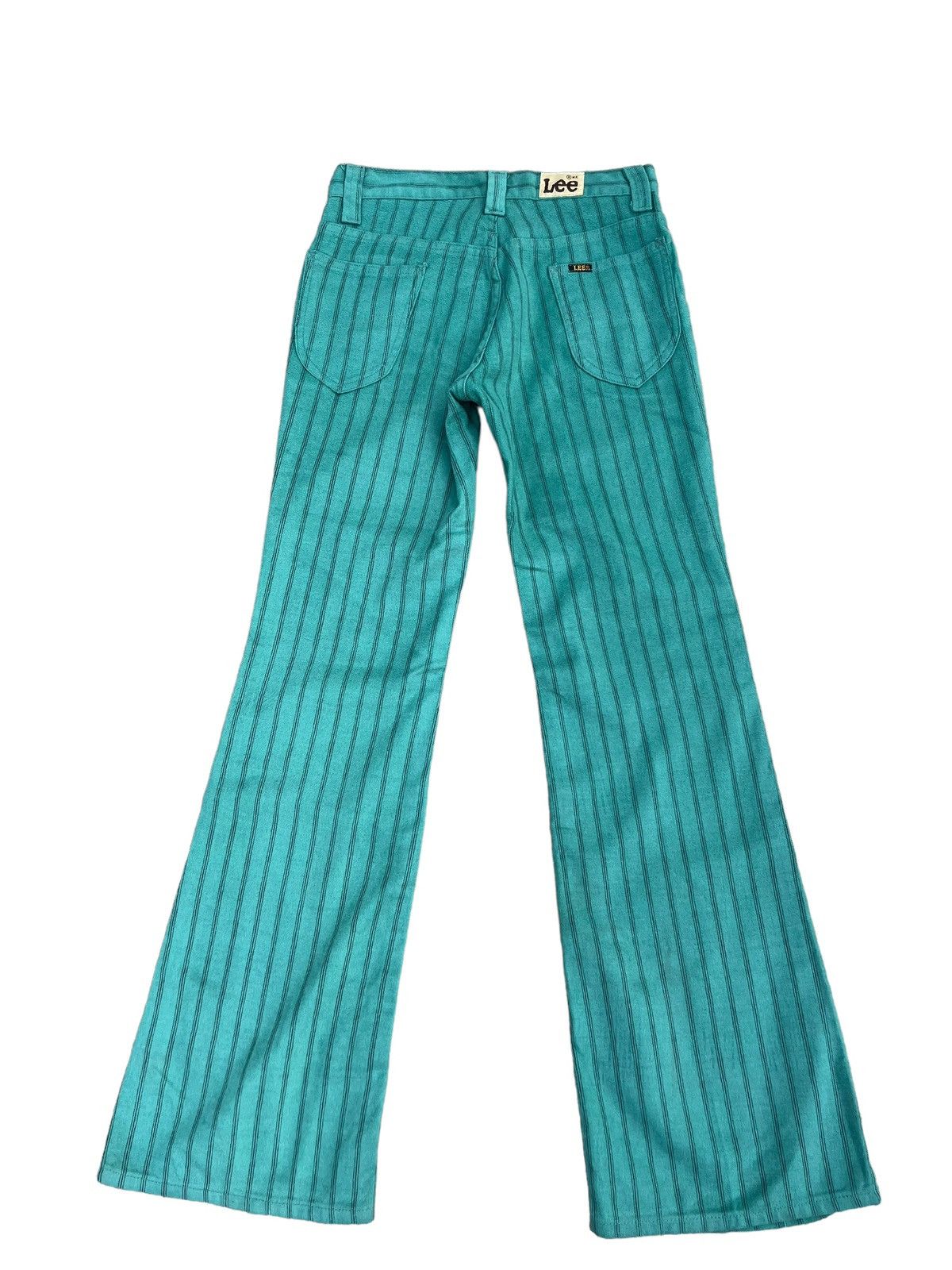 Lee Vintage 70s LEE Usa Suede Cotton Striped Super Flare Pant Size US 27 - 2 Thumbnail