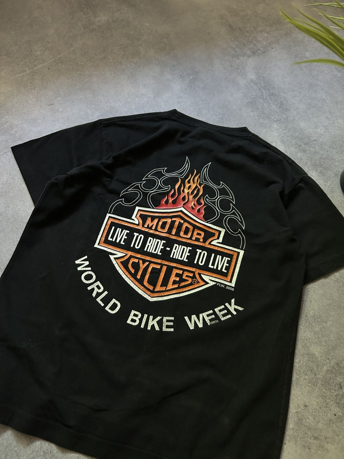 Vintage Vintage Harley Davidson “World Bike Week” 2008 shirt mens Size US M / EU 48-50 / 2 - 4 Thumbnail