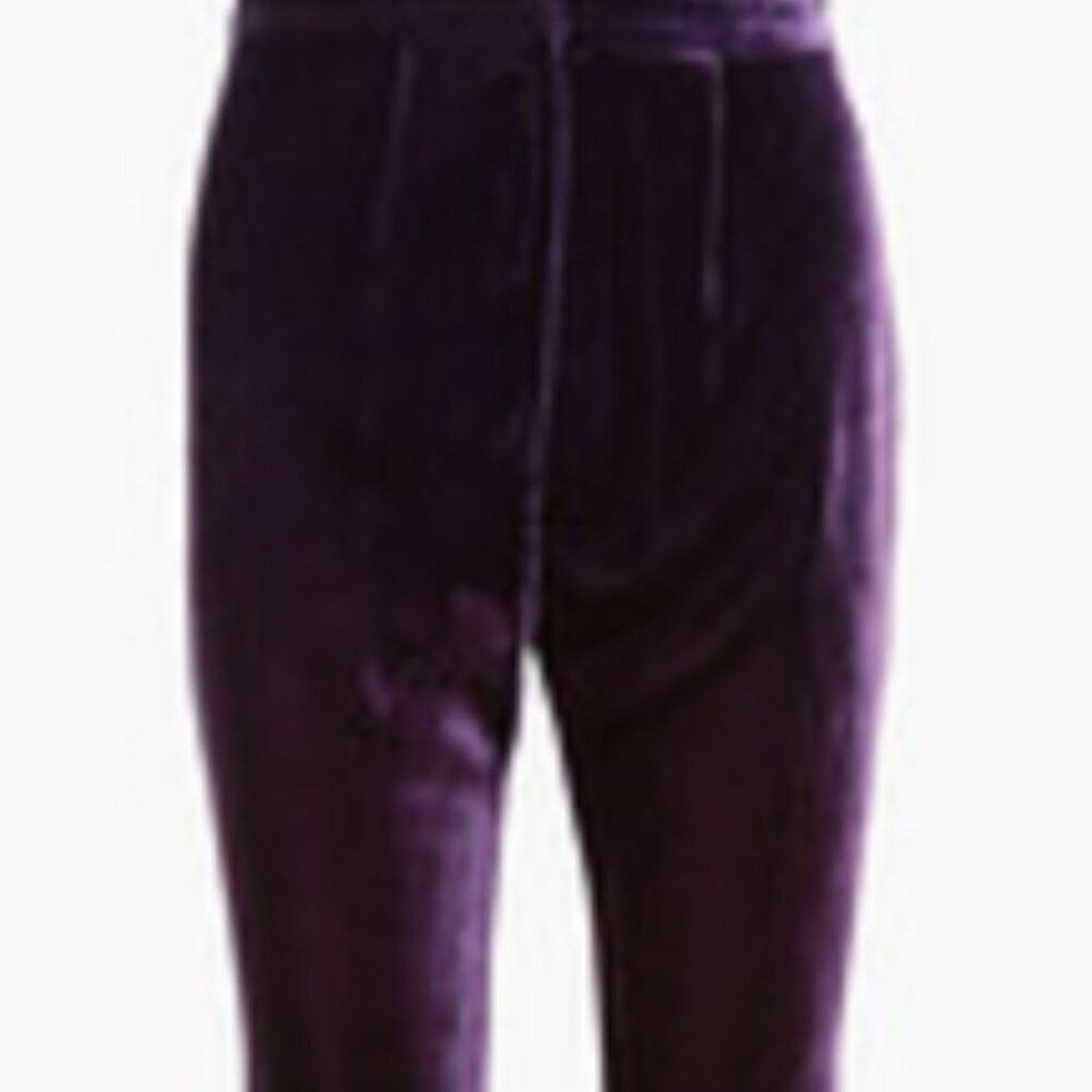 Raquel Diniz Raquel Diniz silk velvet flared pants Purple size 12 Size 34" / US 12 / IT 48 - 9 Thumbnail