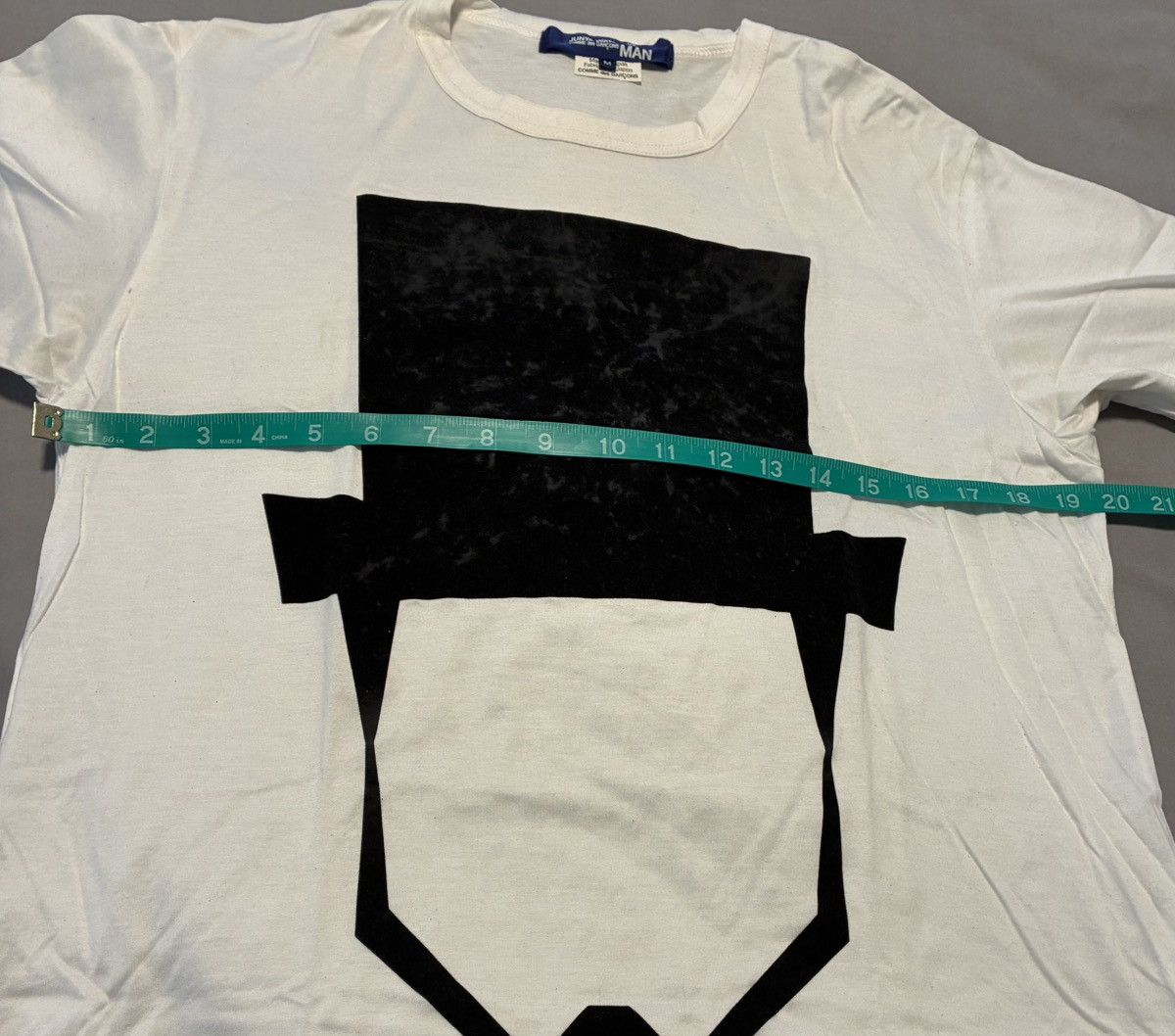 Junya Watanabe Junya Watanabe Tee with Black velvet graphic Size US M / EU 48-50 / 2 - 10 Thumbnail