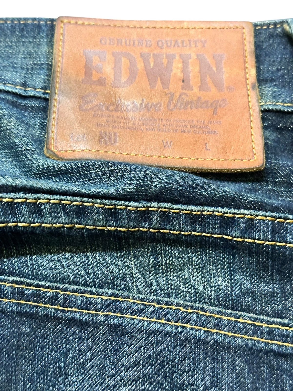 Edwin Vintage Edwin Exclusive Vintage Mudwash Grunge Deni Size US 37 - 7 Thumbnail