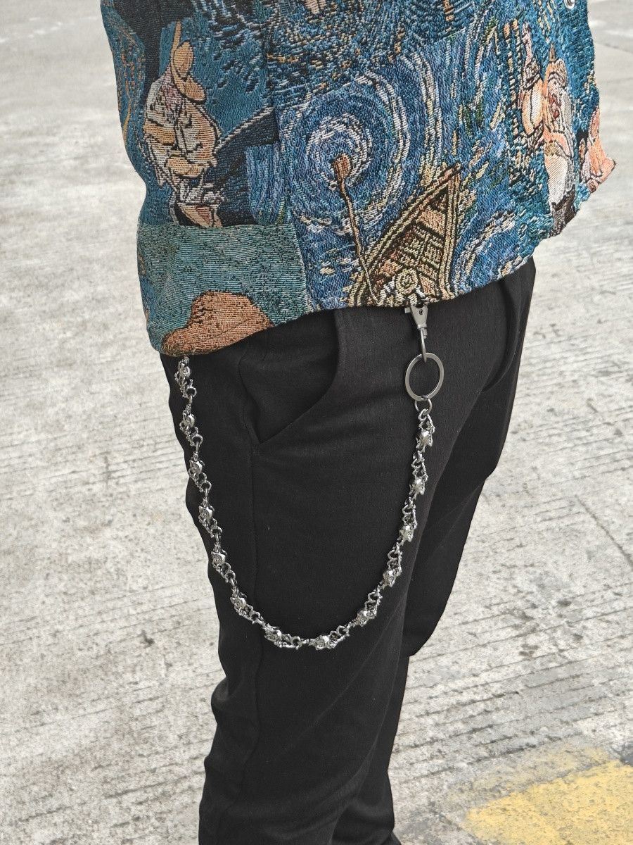 Japanese Brand × Jewelry Retro Metal Pants Chain with Flying Eagle & Skull Head Size ONE SIZE - 6 Thumbnail