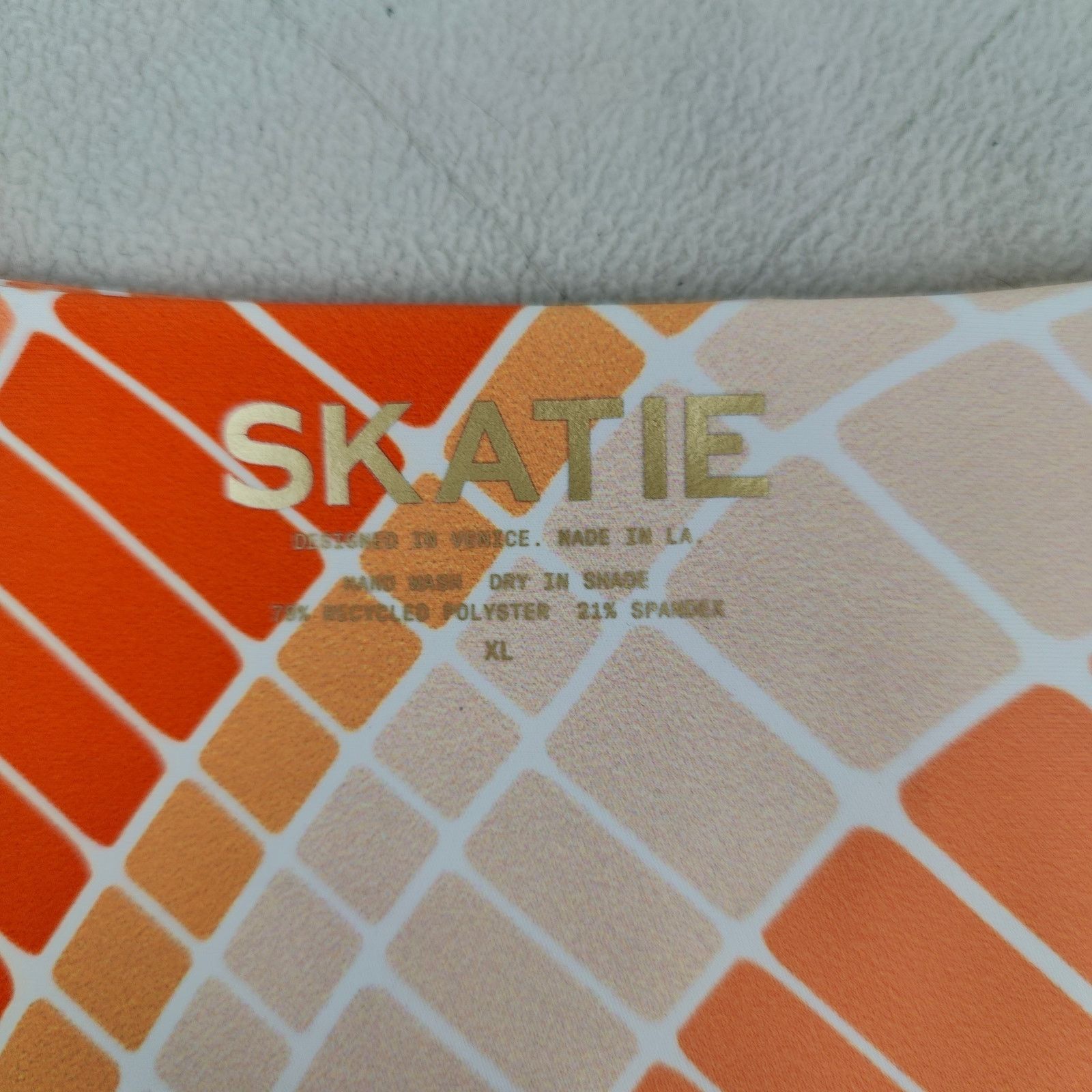 Other Skatie Cheryl Swim Bottoms Womens XL NWT Orange Wave Size ONE SIZE - 3 Thumbnail