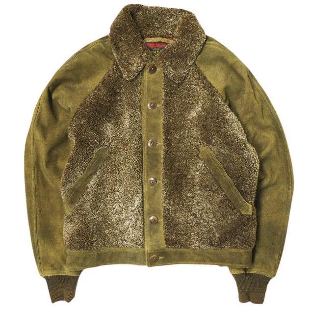 Ralph Lauren Ralph Lauren RRL Shearling Paneled Roughout Suede Jacket Suede Outerwear MNRROTW16020158 DUTY FREE for USA Size ONE SIZE - 1 Thumbnail