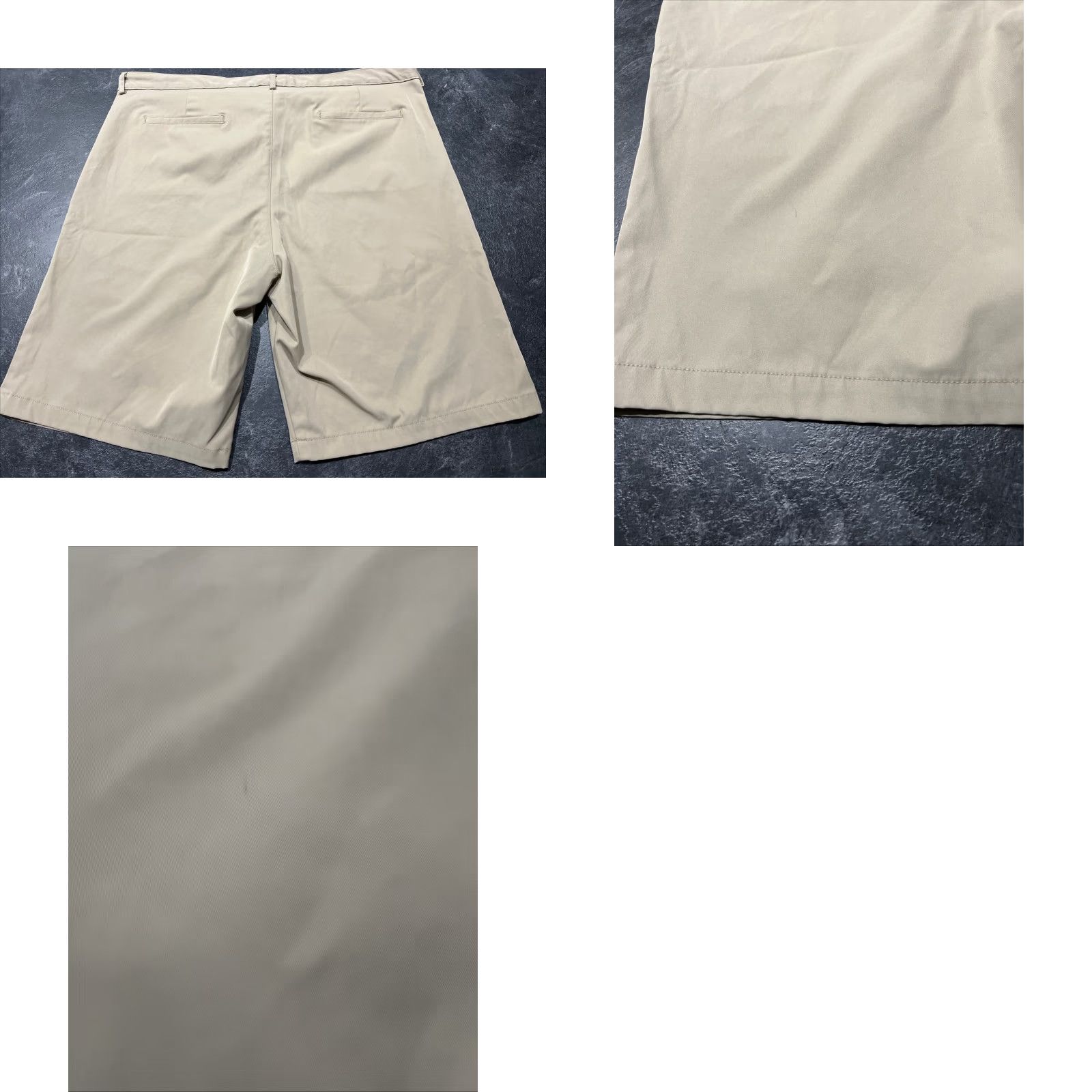 Vintage Dennis Uniform Mens M42 Khaki Flat Front Stretch Twill Shorts Polyester Size 42 Size US 42 / EU 58 - 8 Thumbnail