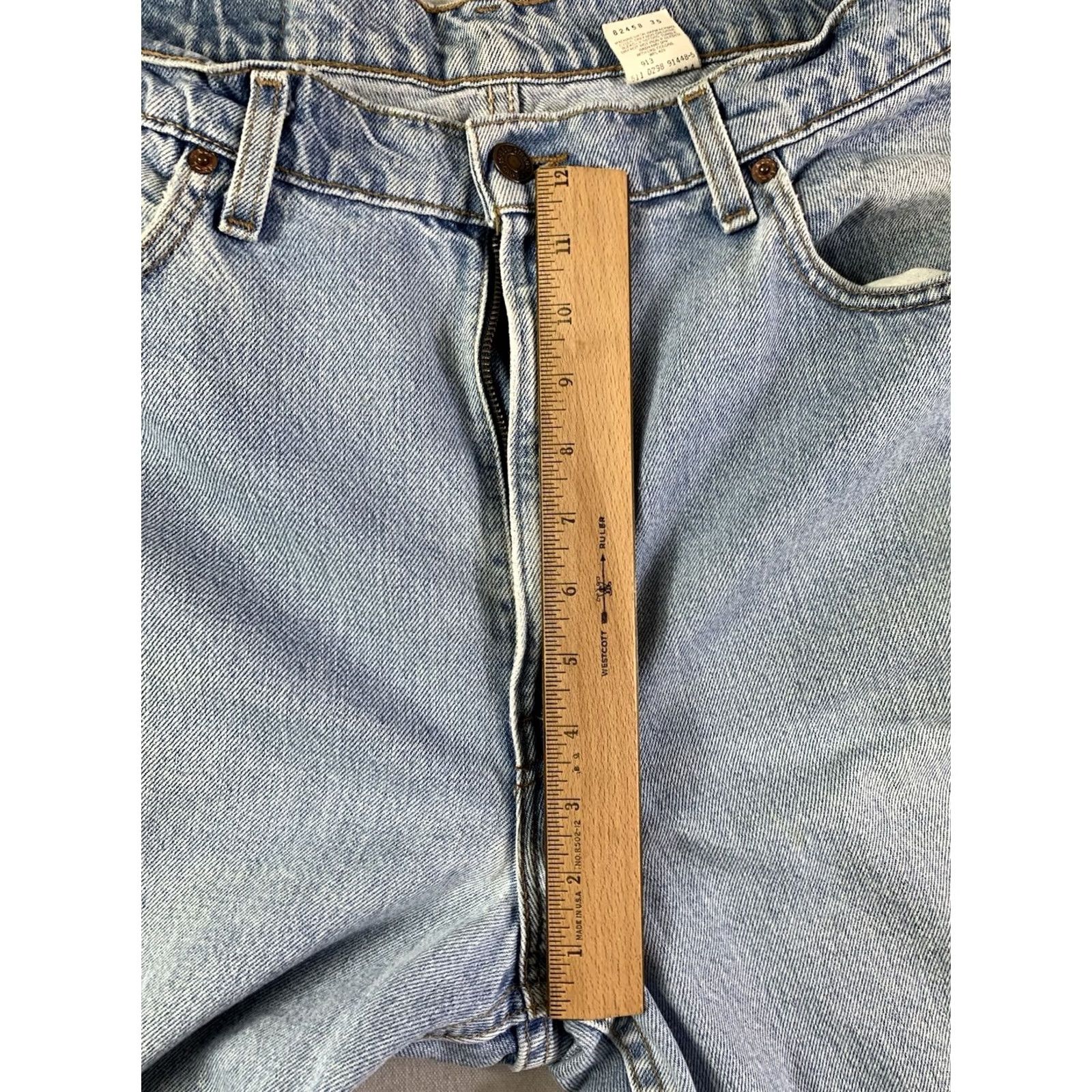 Levi's VTG Levi's 550 Jeans Mens 36x30 Blue Relaxed Fit 90s Made In USA Denim Flex 5-Pocket Classic Vintage USA Mens jeans Size US 36 / EU 52 - 5 Thumbnail