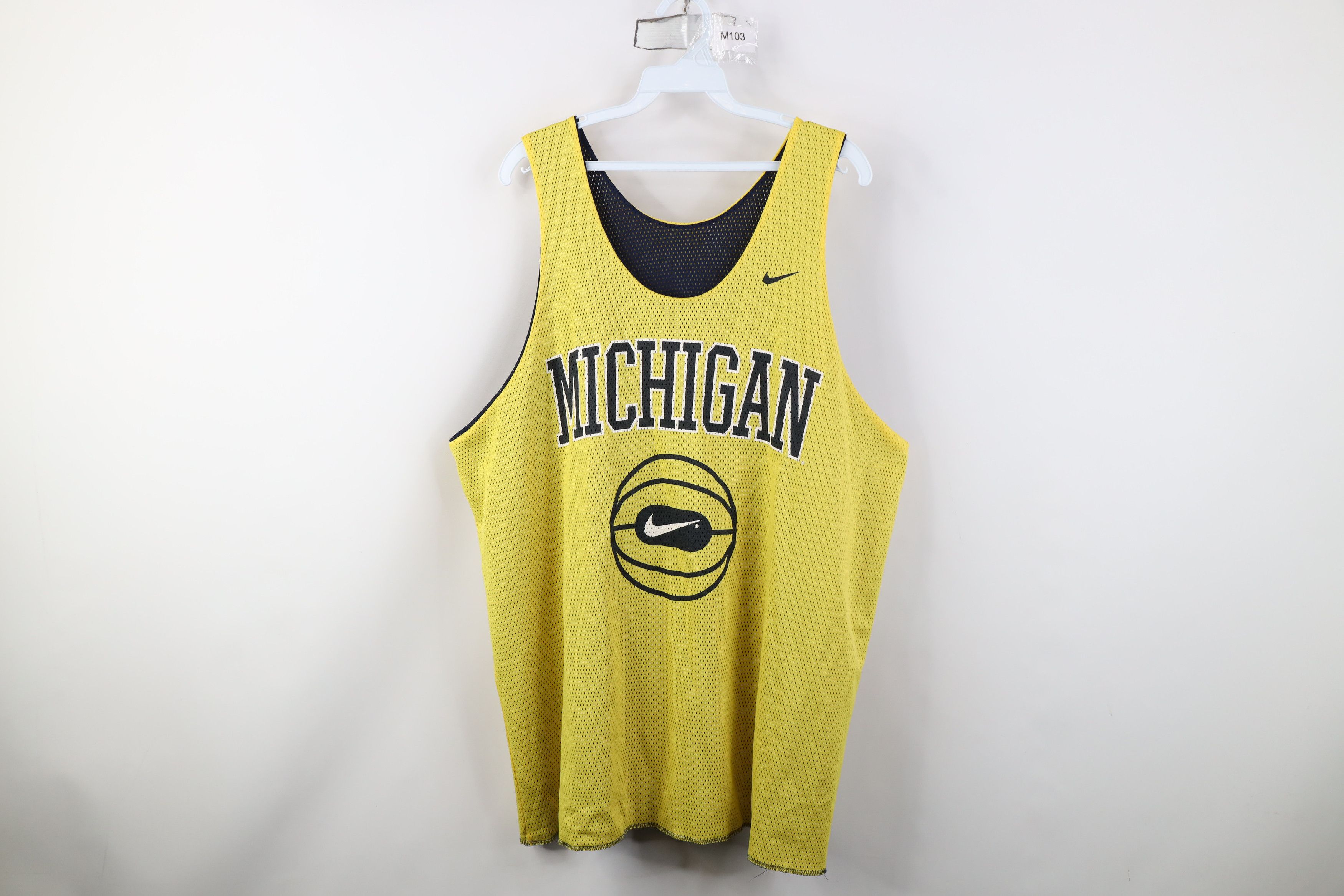Nike Vintage 90s Nike Reversible University of Michigan Jersey Size US XL / EU 56 / 4 - 11 Thumbnail
