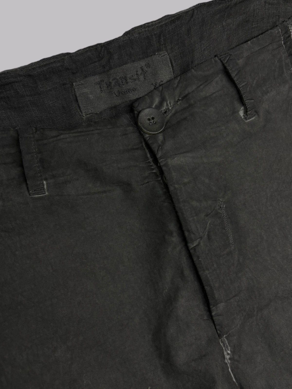 Transit Uomo Transit Uomo Dark Grey Charcoal Cotton Linen Pants Rare Size US 28 / EU 44 - 13 Thumbnail
