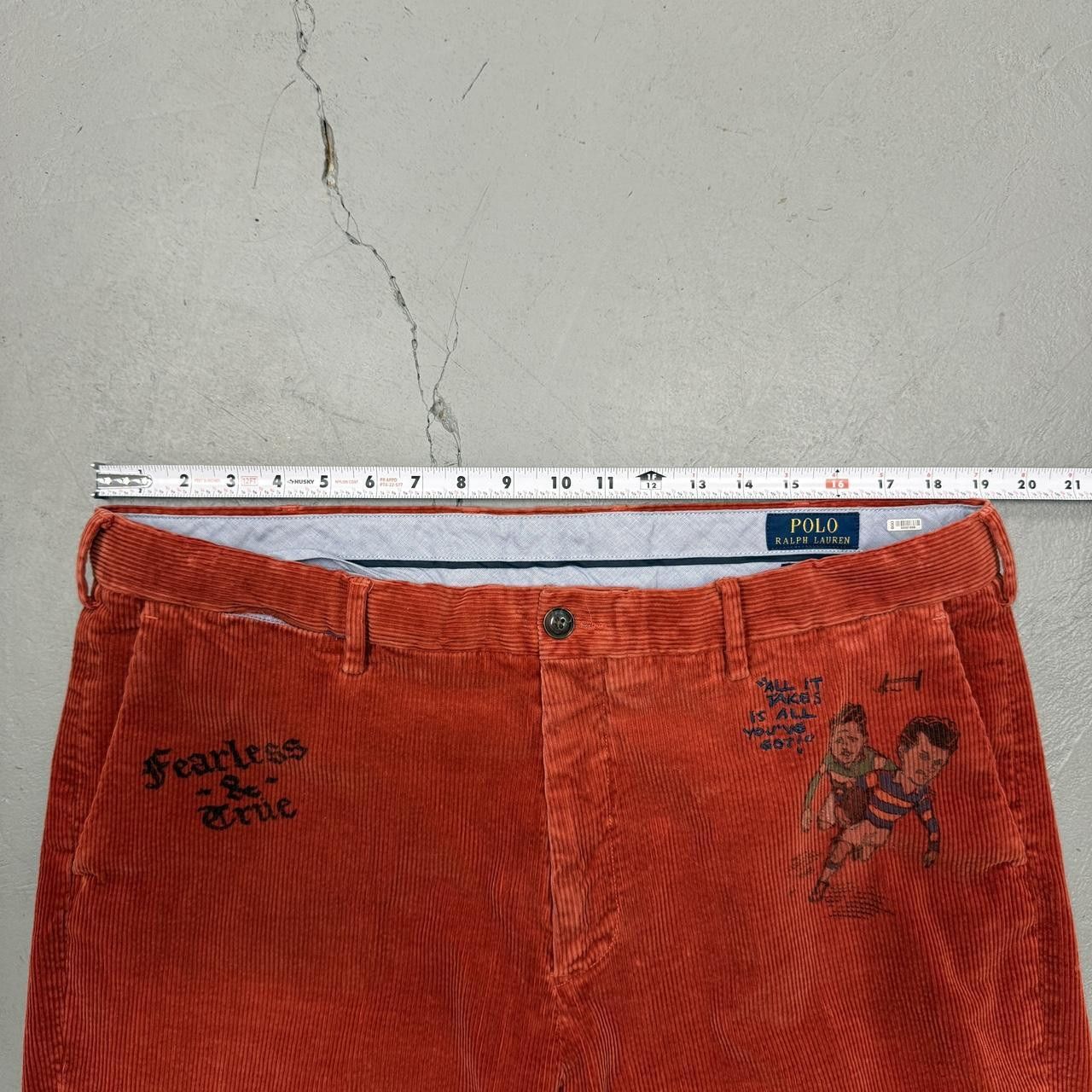 Polo Ralph Lauren Polo Ralph Lauren Orange Rugby Corduroy Chino Pants 38 x 29 Size US 38 / EU 54 - 7 Thumbnail