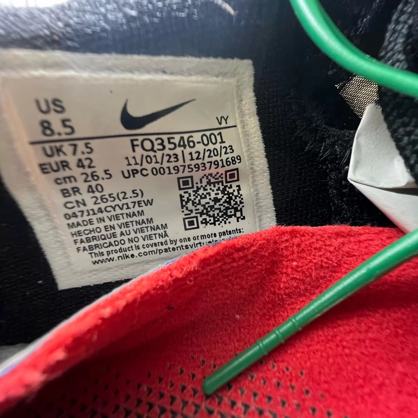 Nike zk6 Black Red Camo Size 42 Original Box Like New Size US 8.5 / EU 41-42 - 8 Thumbnail