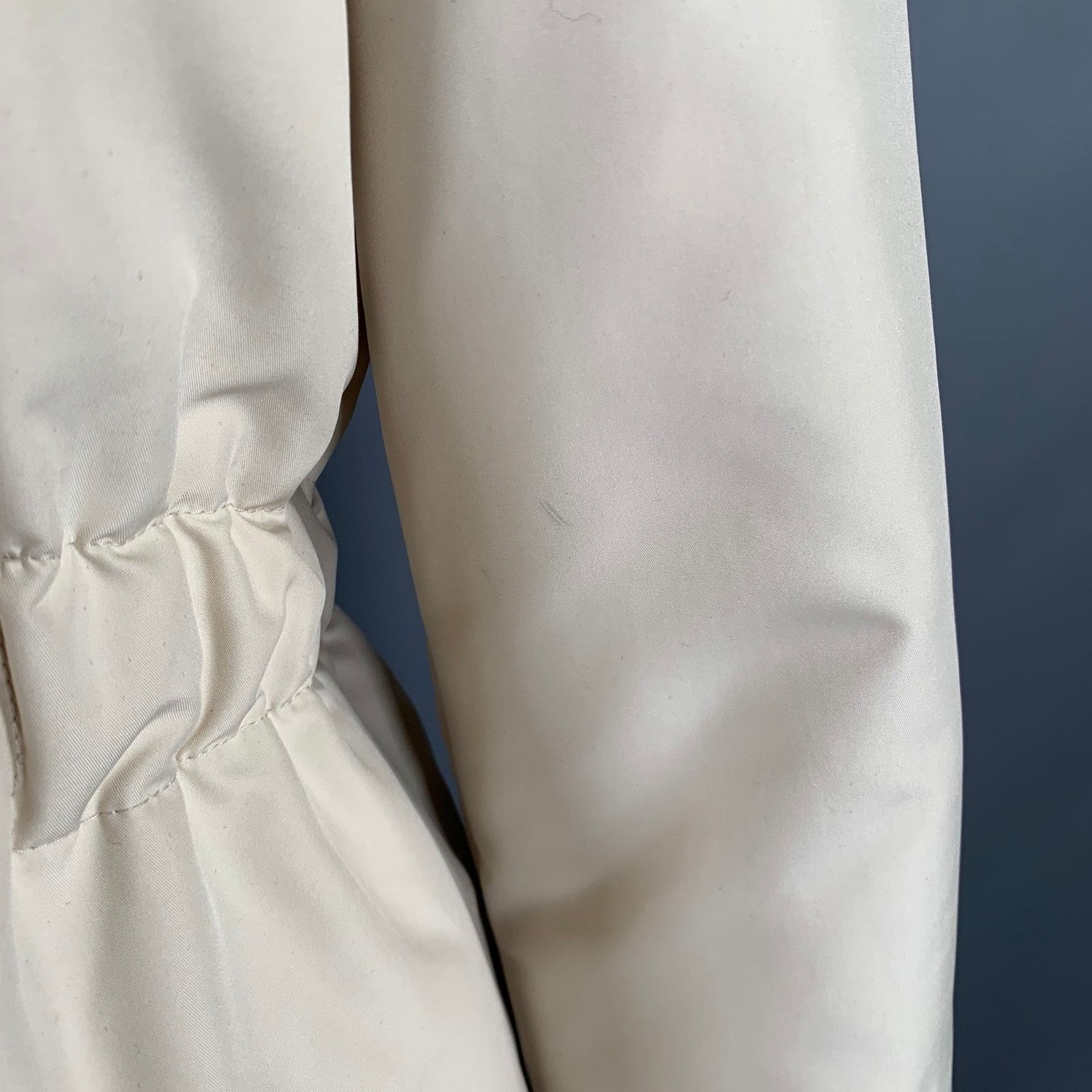 Agnona AGNONA 10 Cream Polyester Removable Fur Collar Zip Up Jacket Size L / US 10 / IT 46 - 8 Thumbnail