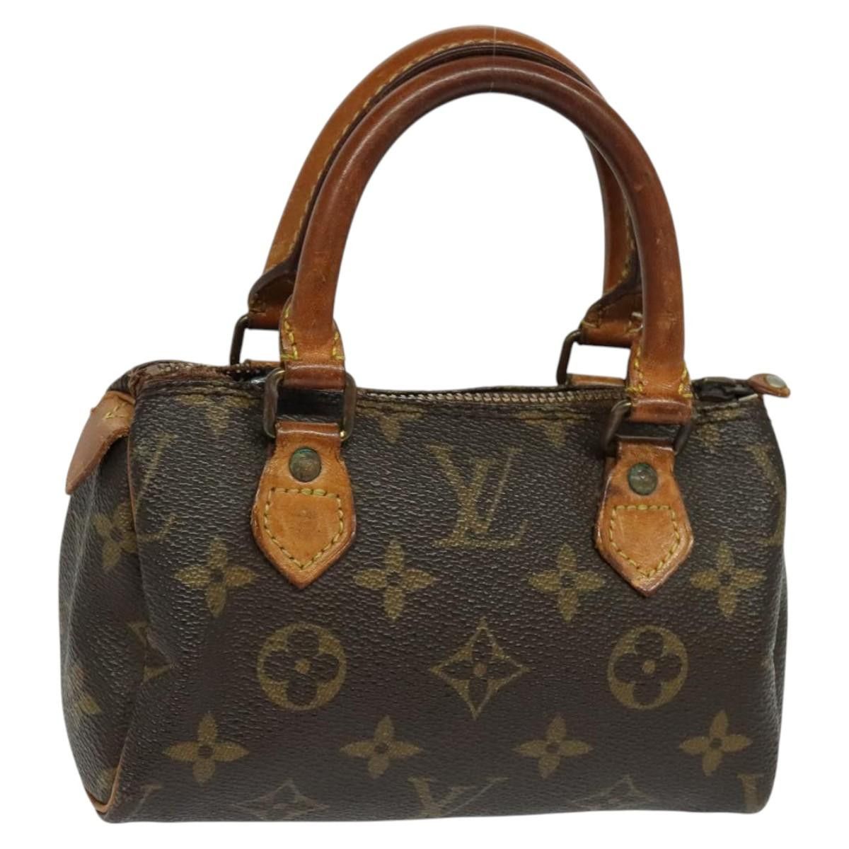 Louis Vuitton Monogram Mini Speedy Hand Bag M41534 Lv Auth Bs24718, Women's
