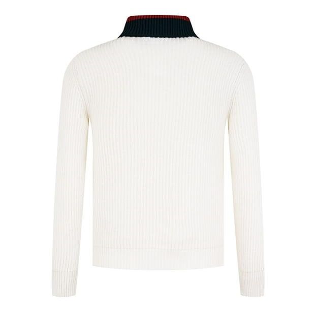Gucci Knitted Quarter Zip Web Jumper Size US XL / EU 56 / 4 - 6 Thumbnail
