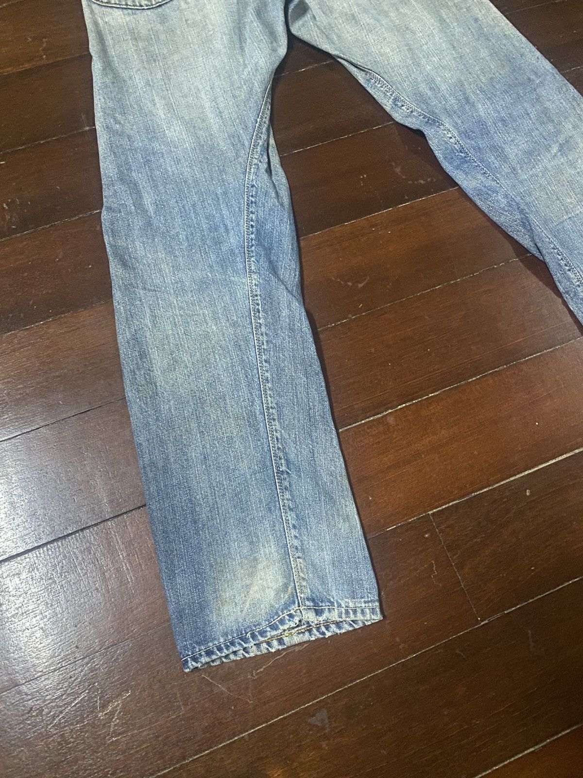 Lee Repro Vintage 50s Lee Jeans Sanforized mud wash distressed Size US 33 - 15 Thumbnail