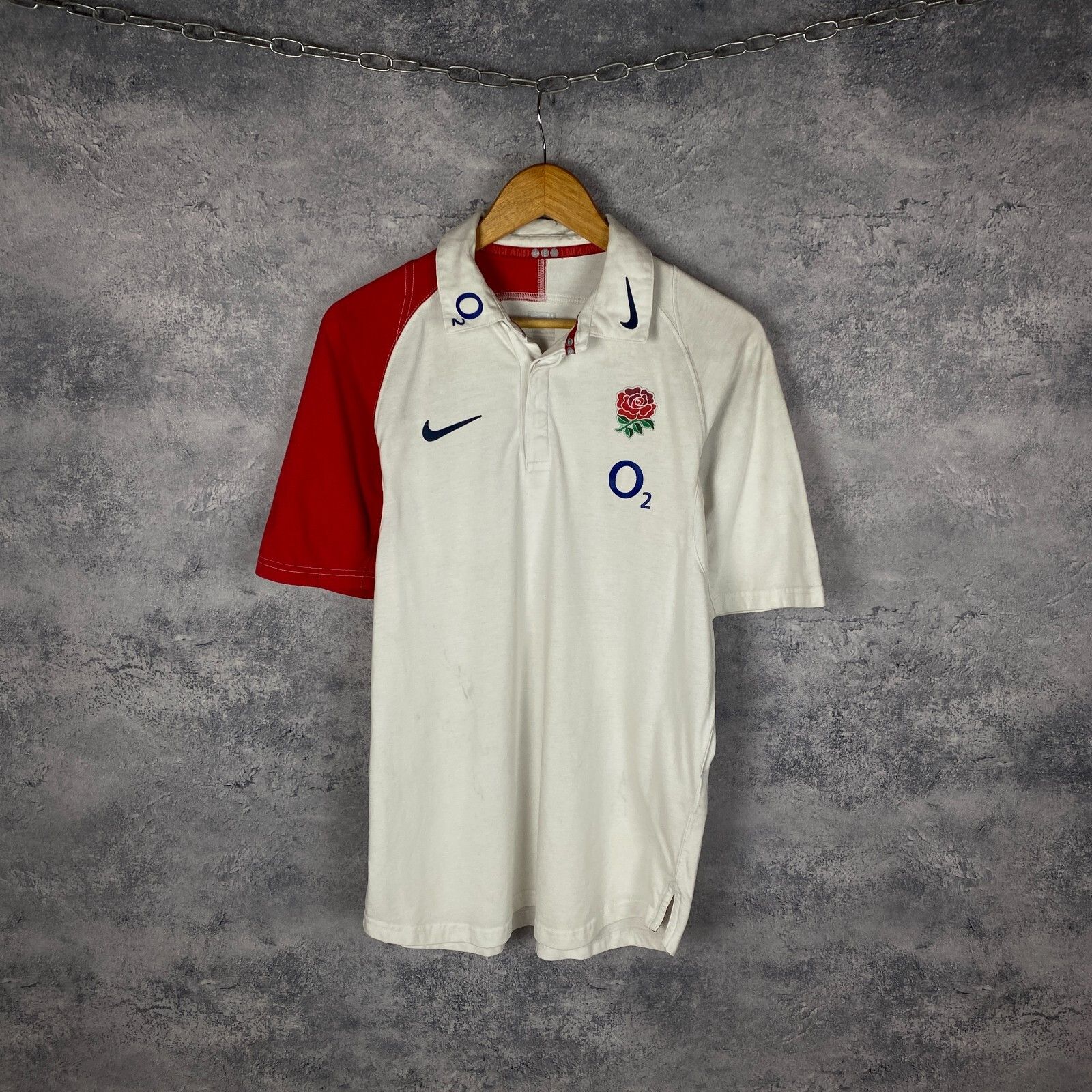 Nike Nike England Polo Shirt Men's Size M White Short Sleeve ` Size US M / EU 48-50 / 2 - 1 Thumbnail