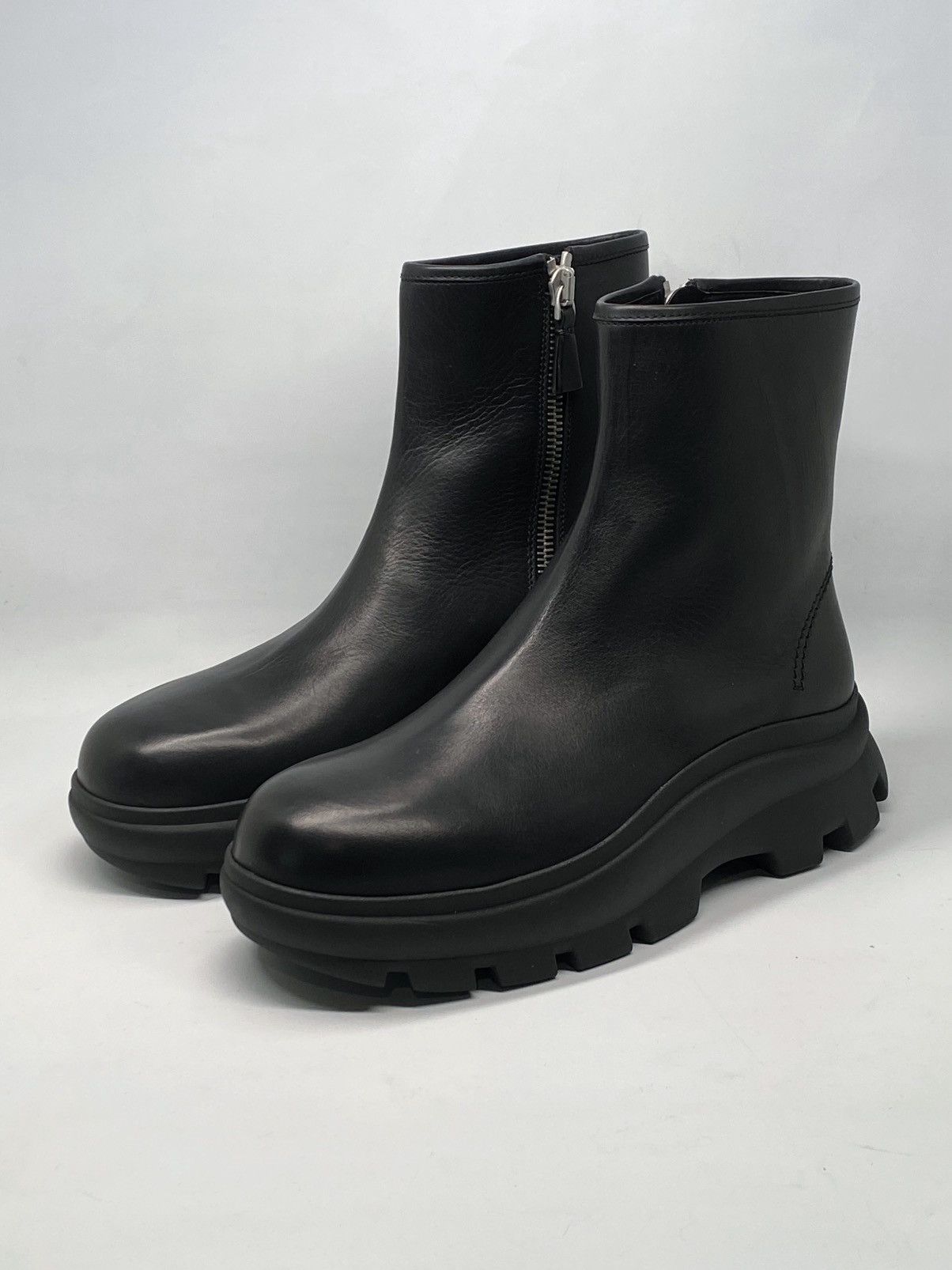 Jil Sander Jil Sander Leather Zip Ankle boots size 41/us size 8 Size US 8 / EU 41 - 1 Thumbnail