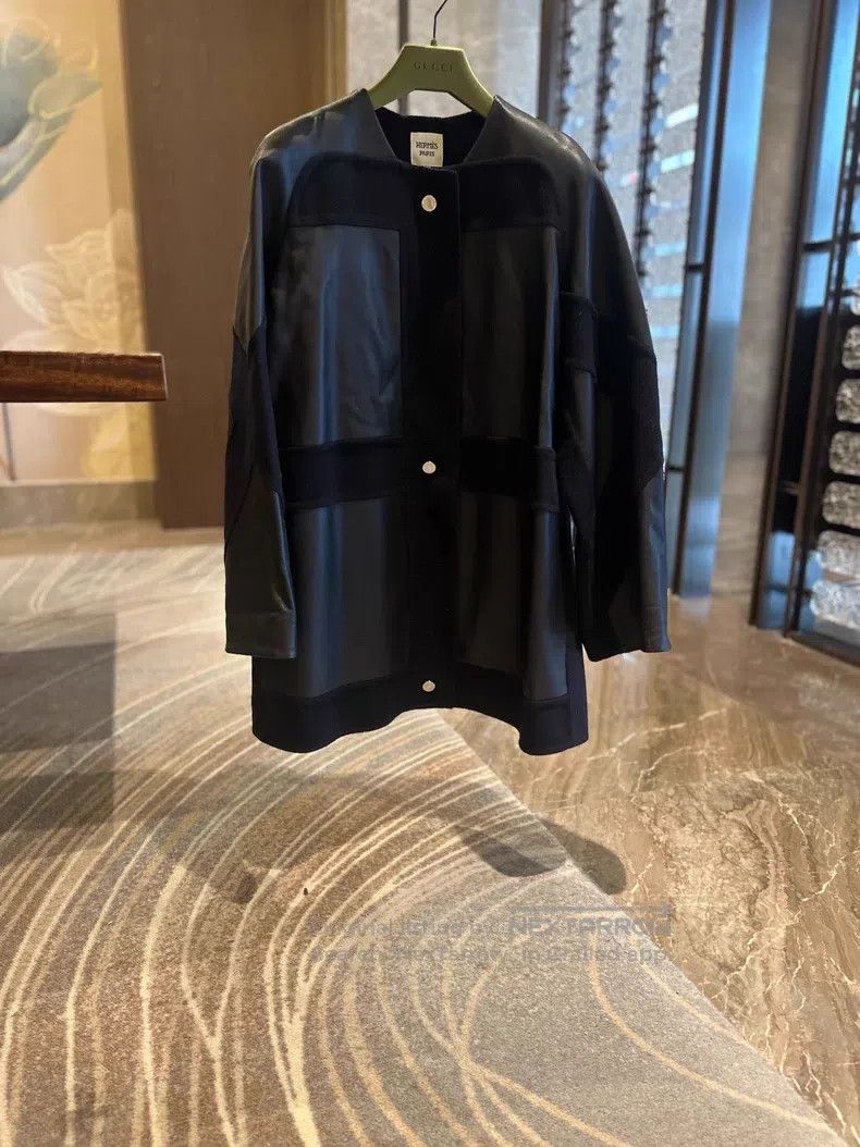 Hermes Hermes Patchwork Leather Coat Jacket Size XS / US 0-2 / IT 36-38 - 1 Thumbnail