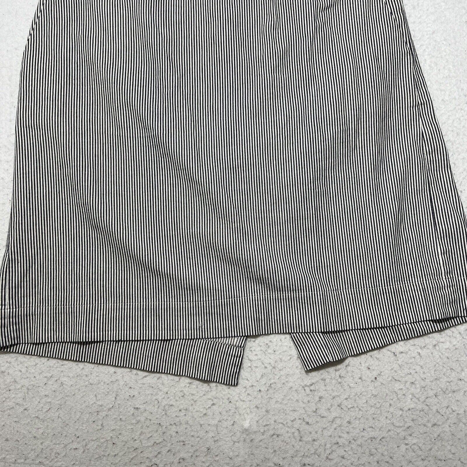 Other Talbots 14W Straight Pencil Skirt Career Navy Striped Slit Size 36" / US 14 / IT 50 - 3 Thumbnail