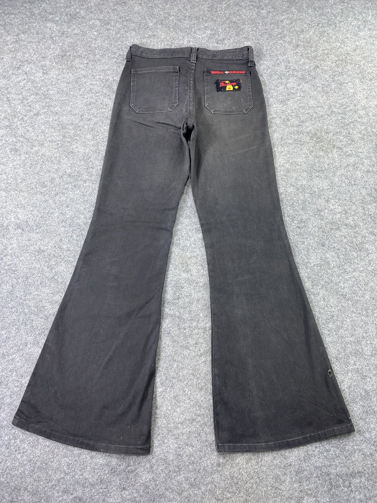 If Six Was Nine × Japanese Brand × Vintage Yankee Blueborn Bootcut Black Denim - J1129 Size US 28 / EU 44 - 5 Thumbnail