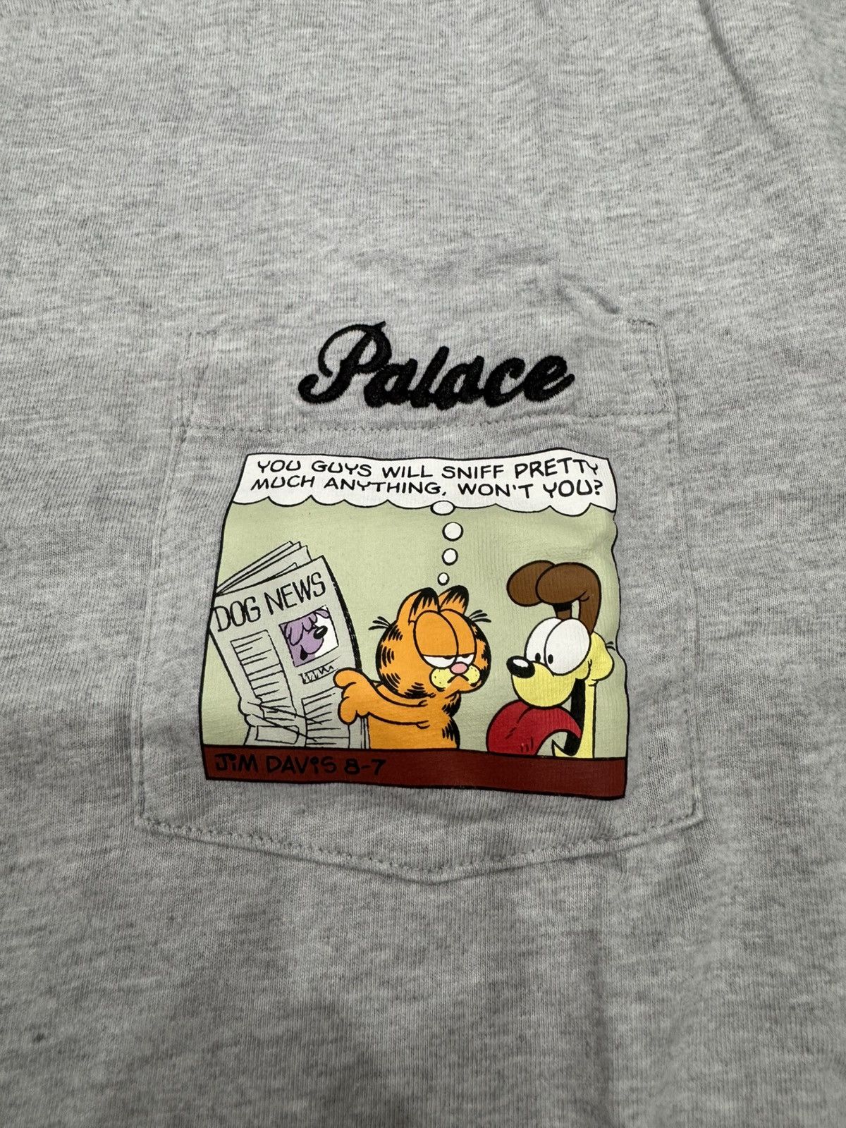 Palace PALACE GARFIELD POCKET T-SHIRT Grey Size US M / EU 48-50 / 2 - 2 Thumbnail