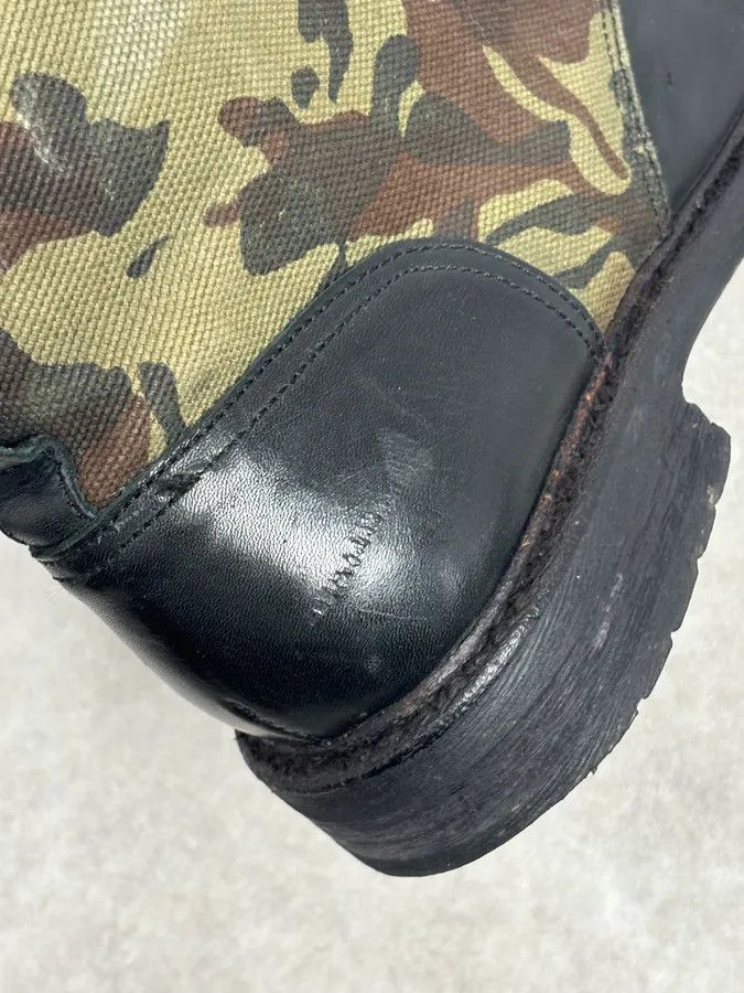Diesel Diesel Black Leather Camouflage Military Lace-Up Boots Size US 10 / EU 43 - 18 Thumbnail