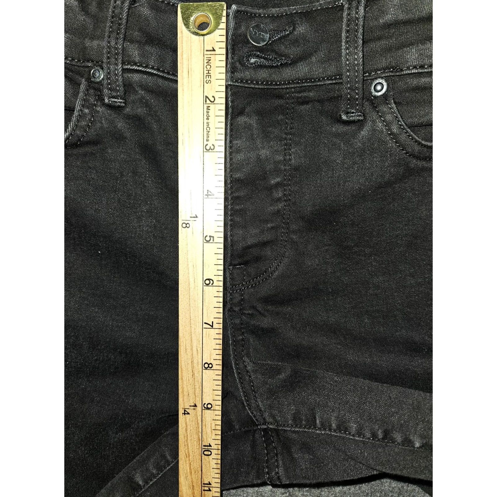 NYDJ NYDJ Jeans Womens 8 Black Marilyn Straight Leg Lift Tuck Stretch Denim Pants Size 30" / US 8 / IT 44 - 5 Thumbnail