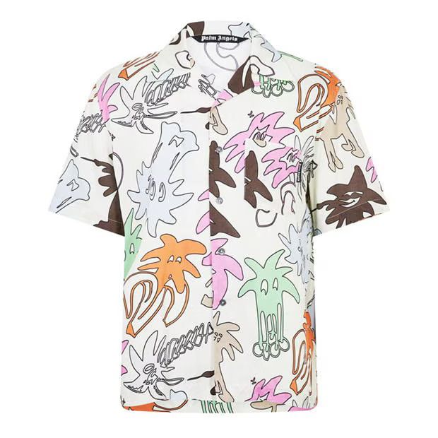image of Palm Angels O1G2R1Mq0524 Shirts In Multicolor, Men's (Size Large)