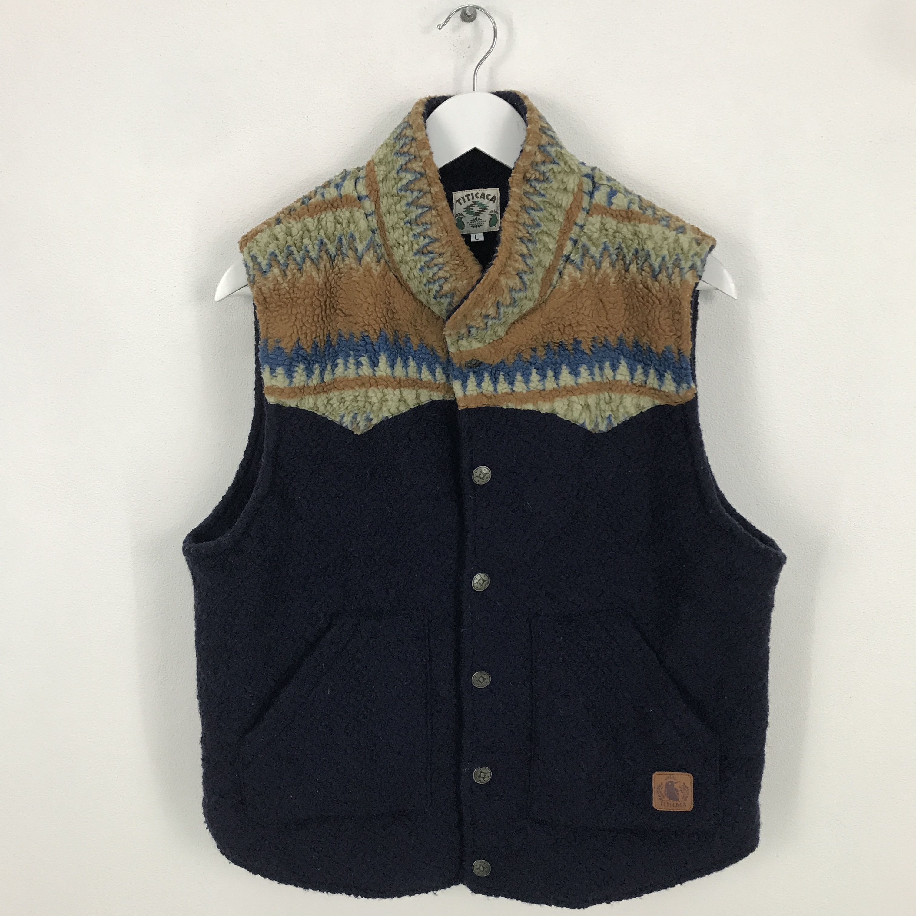 Japanese Brand Rare titicaca vest Size US L / EU 52-54 / 3 - 1 Thumbnail