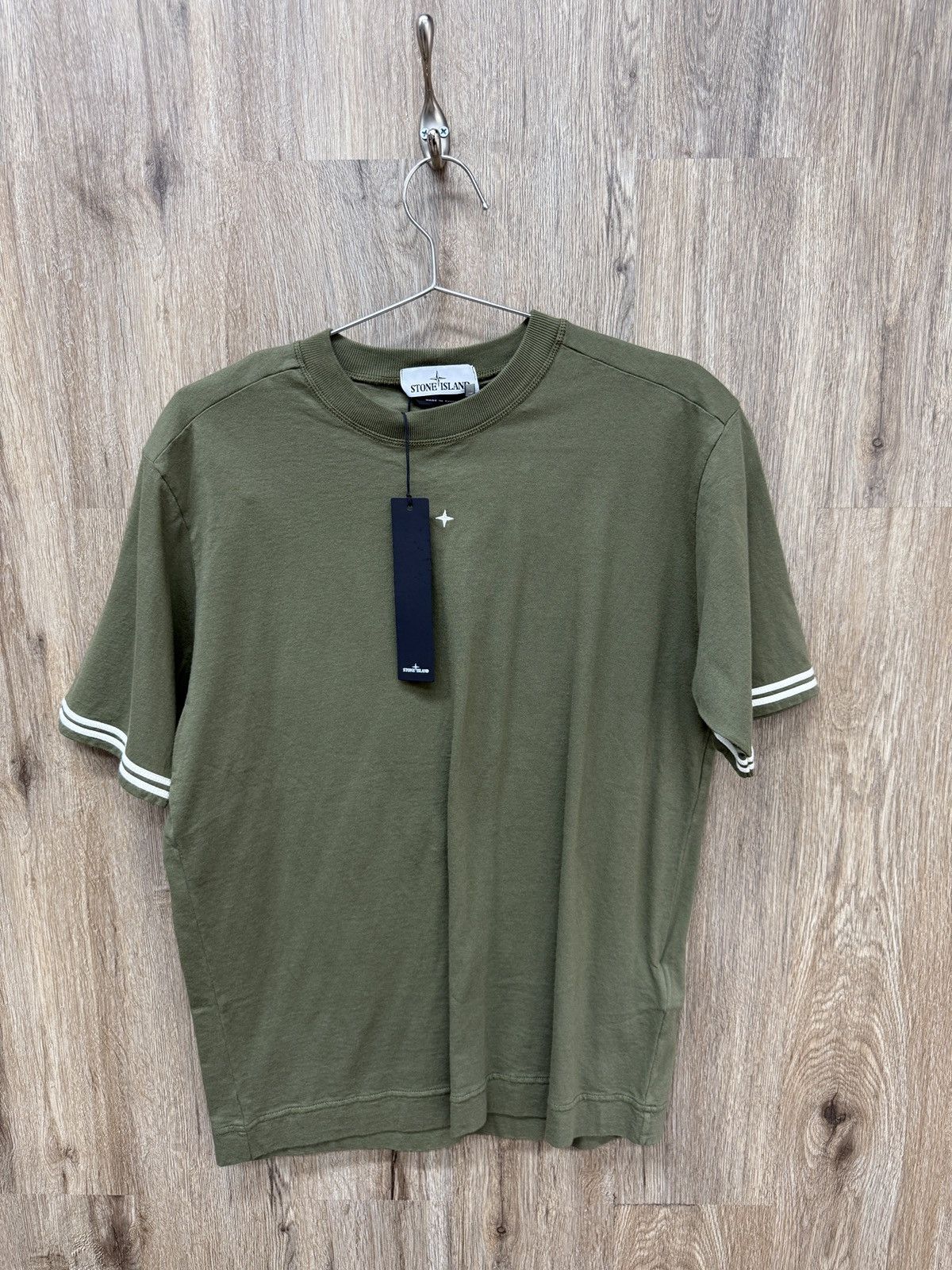 Stone Island Stone Island Olive Green Short Sleeve Size US S / EU 44-46 / 1 - 1 Thumbnail