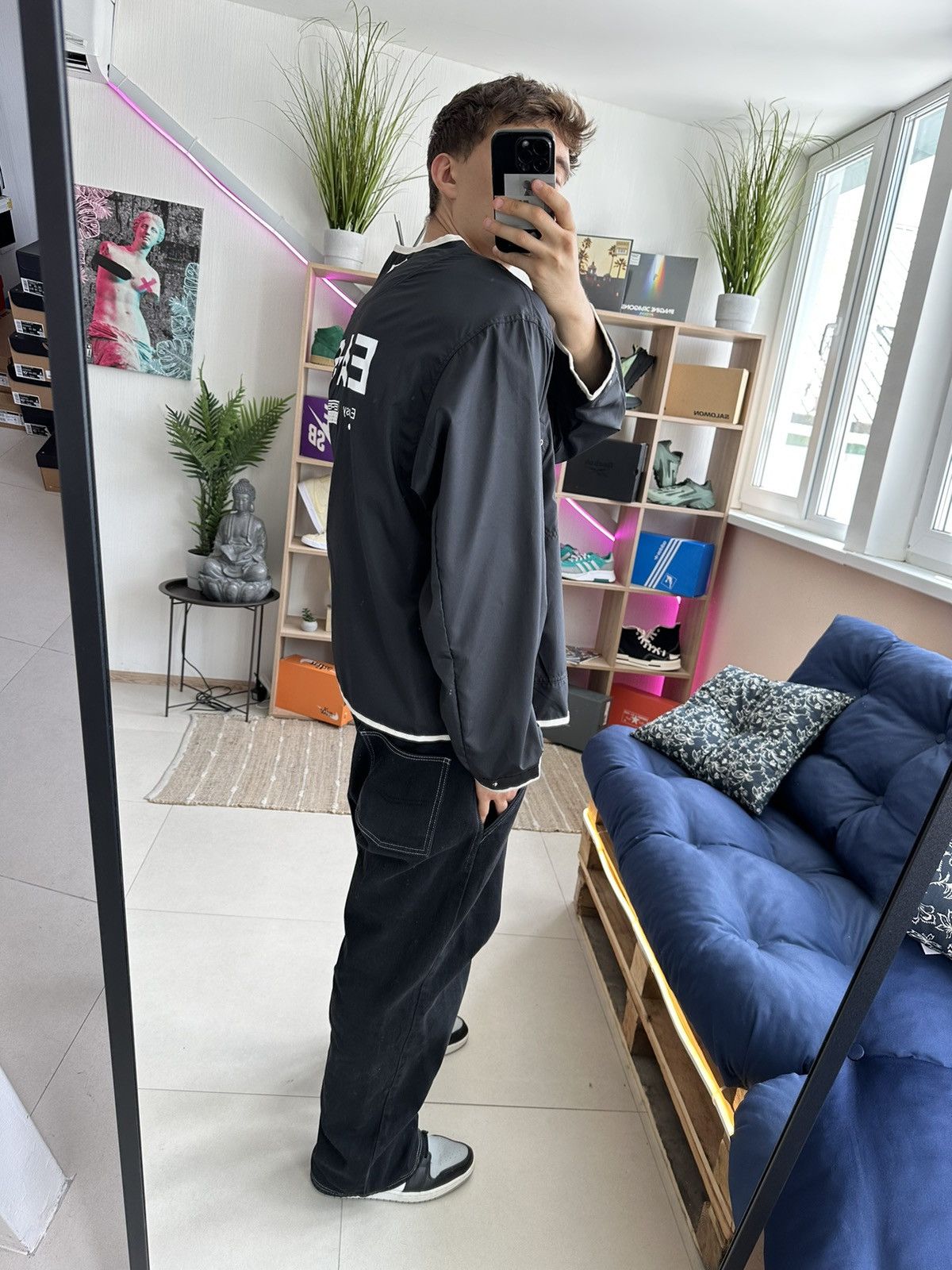 NBA × Nike Nike Kevin Durant lightweight bomber jacket Men M Black Size US M / EU 48-50 / 2 - 15 Thumbnail