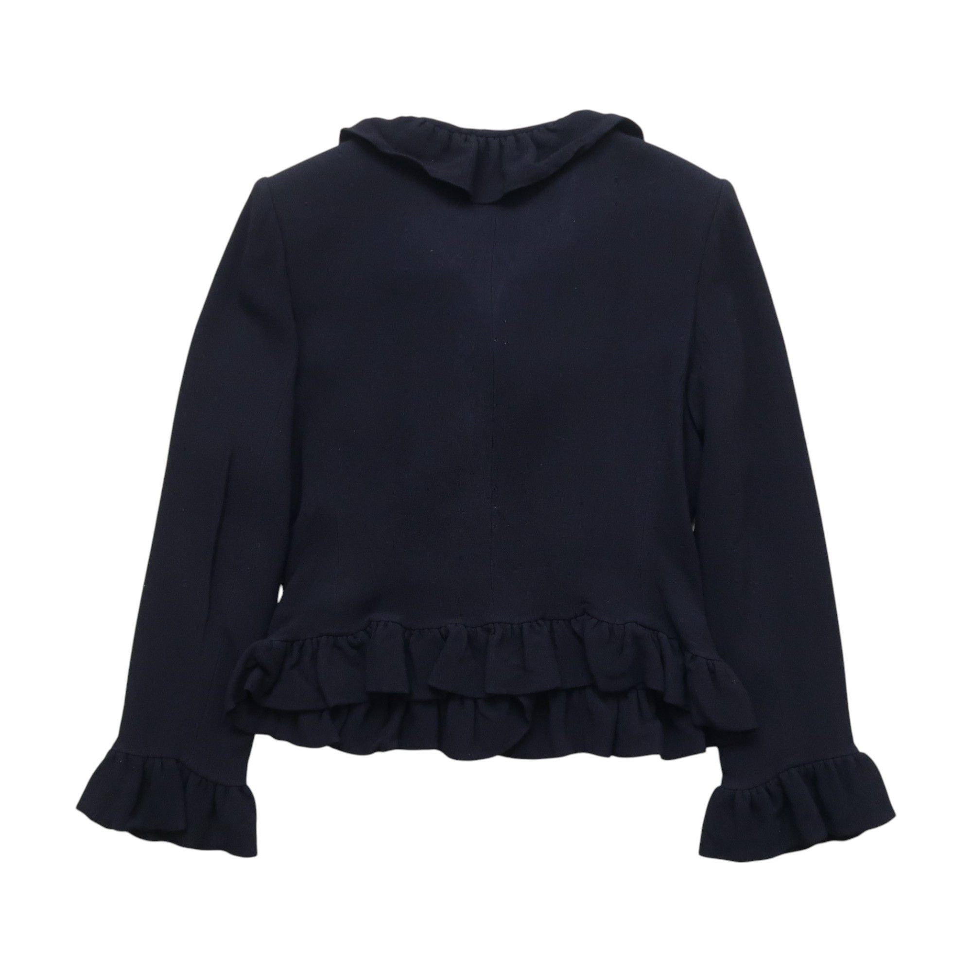 Saint Laurent Paris Yves Saint Laurent Diffusion Femmes Ruffle Jacket Blazer Size M / US 6-8 / IT 42-44 - 2 Thumbnail
