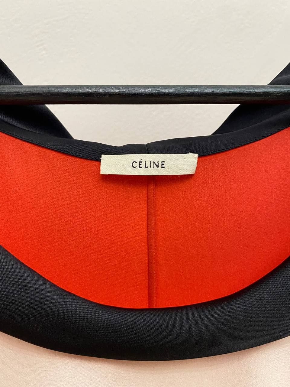 Celine Céline Celine Colorblocked Silk Tank Top Blouse Women Size L / US 10 / IT 46 - 6 Thumbnail