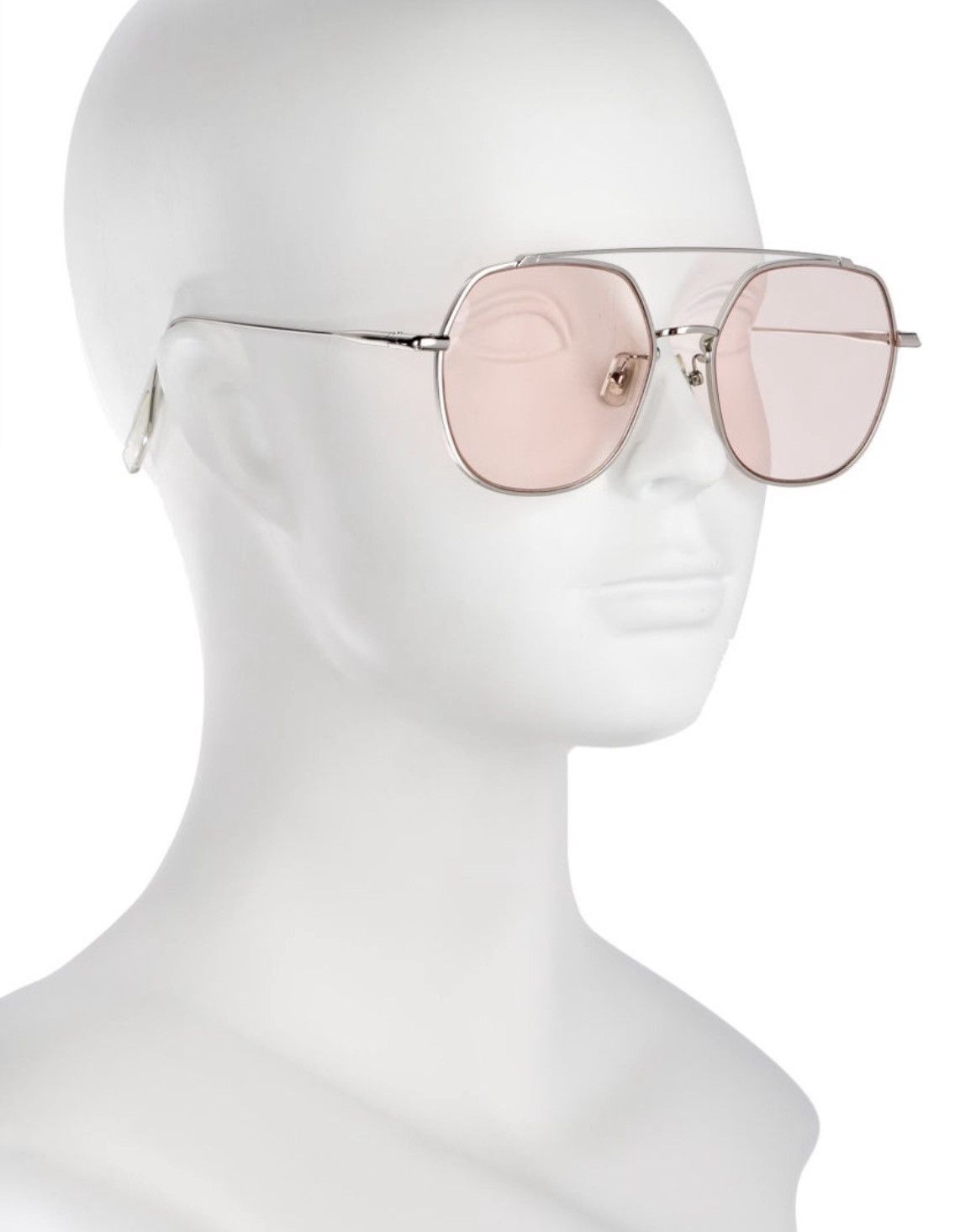 Gentle Monster Boogie Pink and Silver Frame Glasses