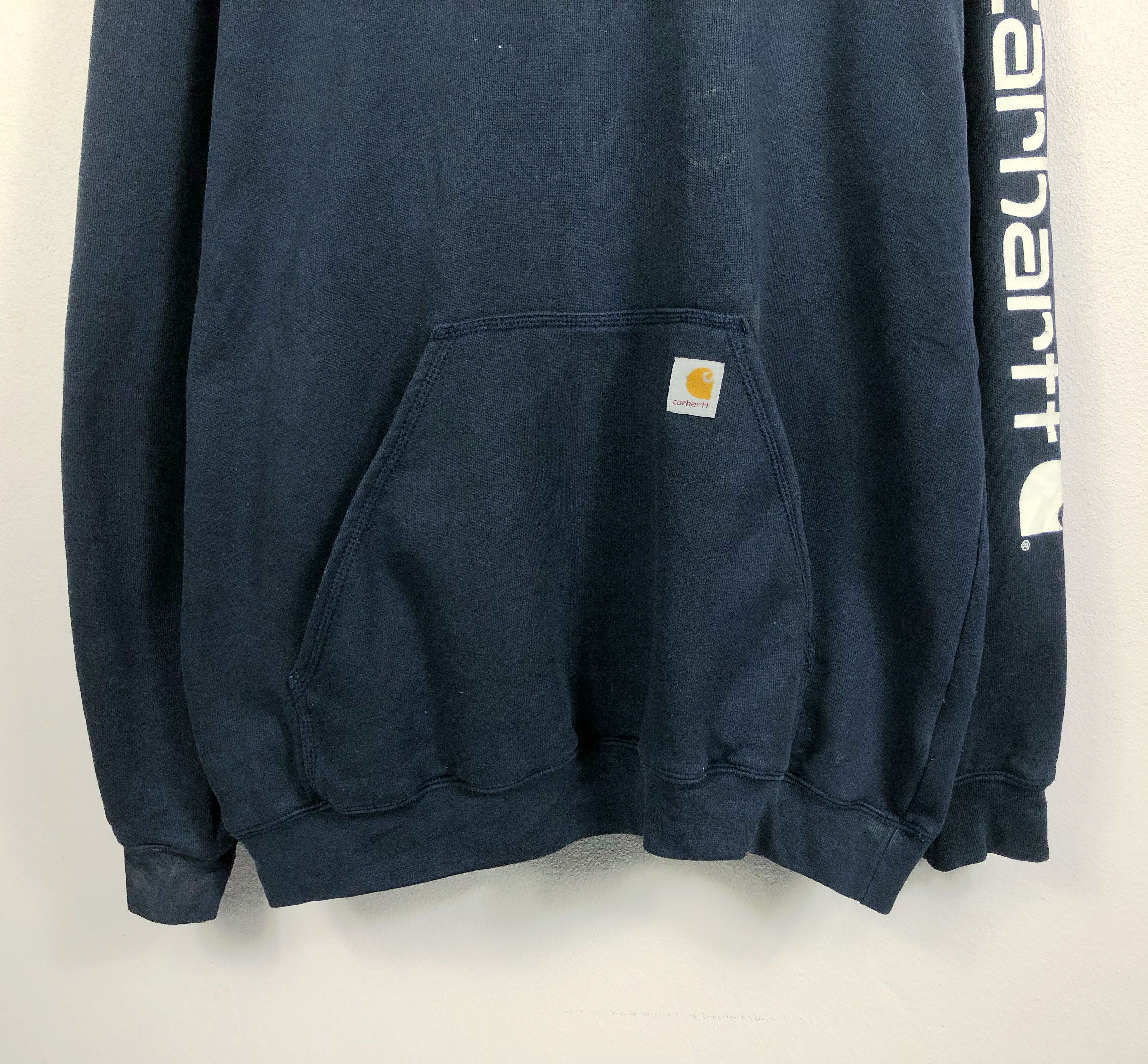 Carhartt Rare Carhartt Spellout Loose Fit Pullover Hoodie Size US XL / EU 56 / 4 - 3 Thumbnail