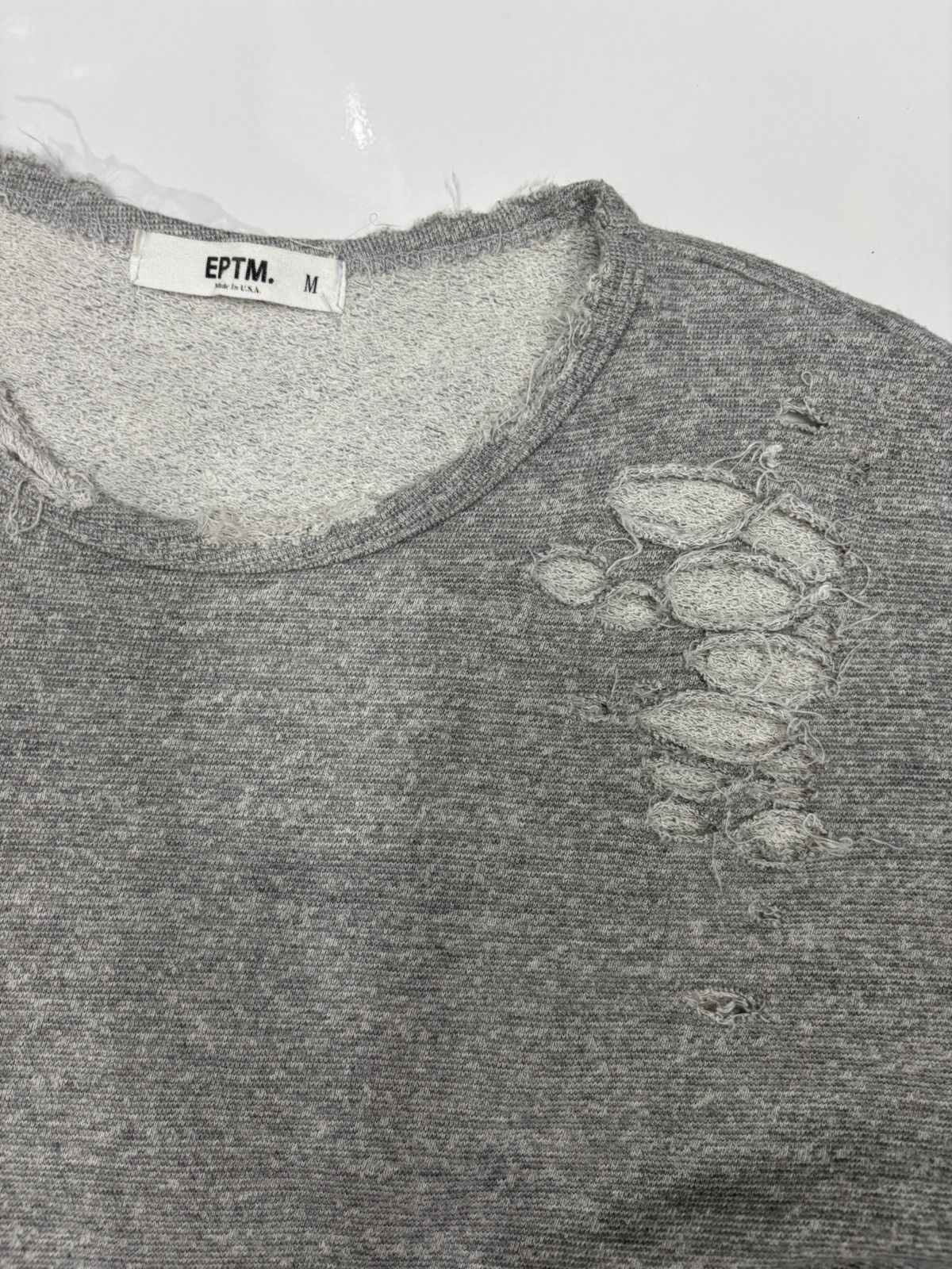 EPTM. EPTM PUNK DISTRESSED BULLET HOLES SHIRT Size US M / EU 48-50 / 2 - 7 Thumbnail