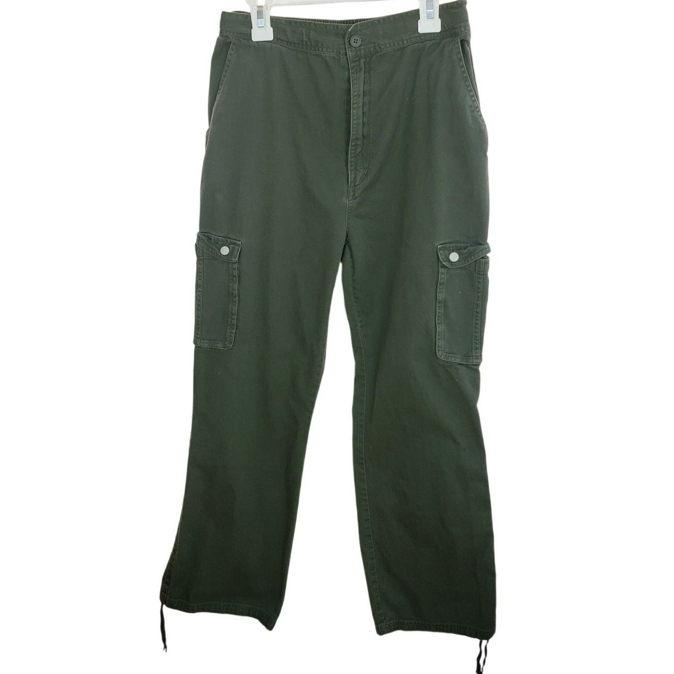 Adidas Adidas Green Cargo Pants Utility Pocket Style Size M Size 27" / US 4 / IT 40 - 1 Thumbnail