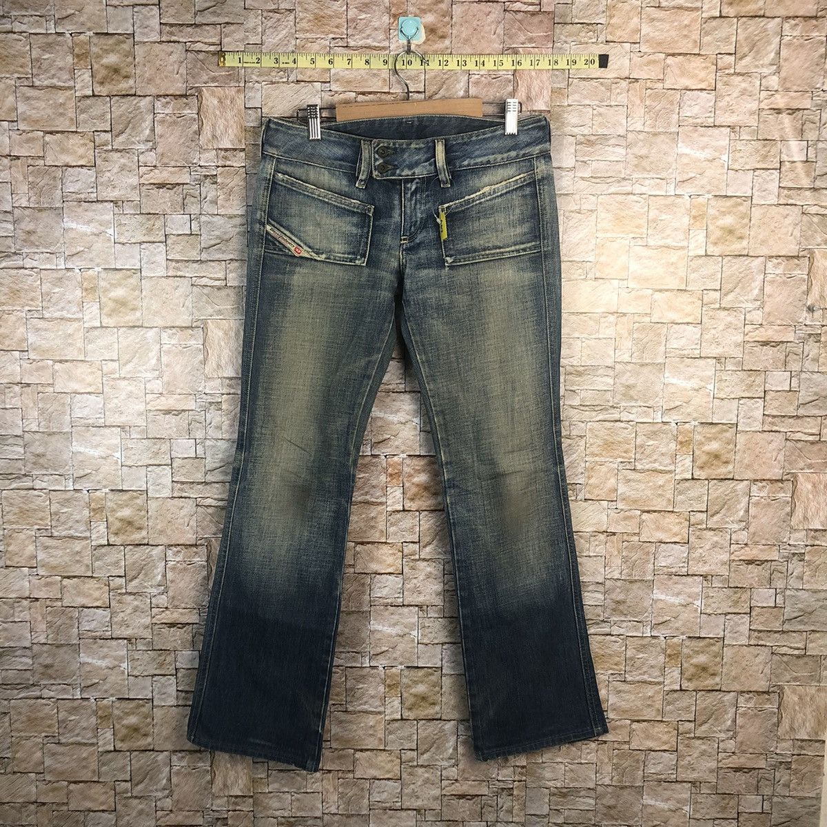 Diesel Diesel made in italy faded Blue ripped Denim Pants #A62 Size 28" / US 6 / IT 42 - 1 Thumbnail