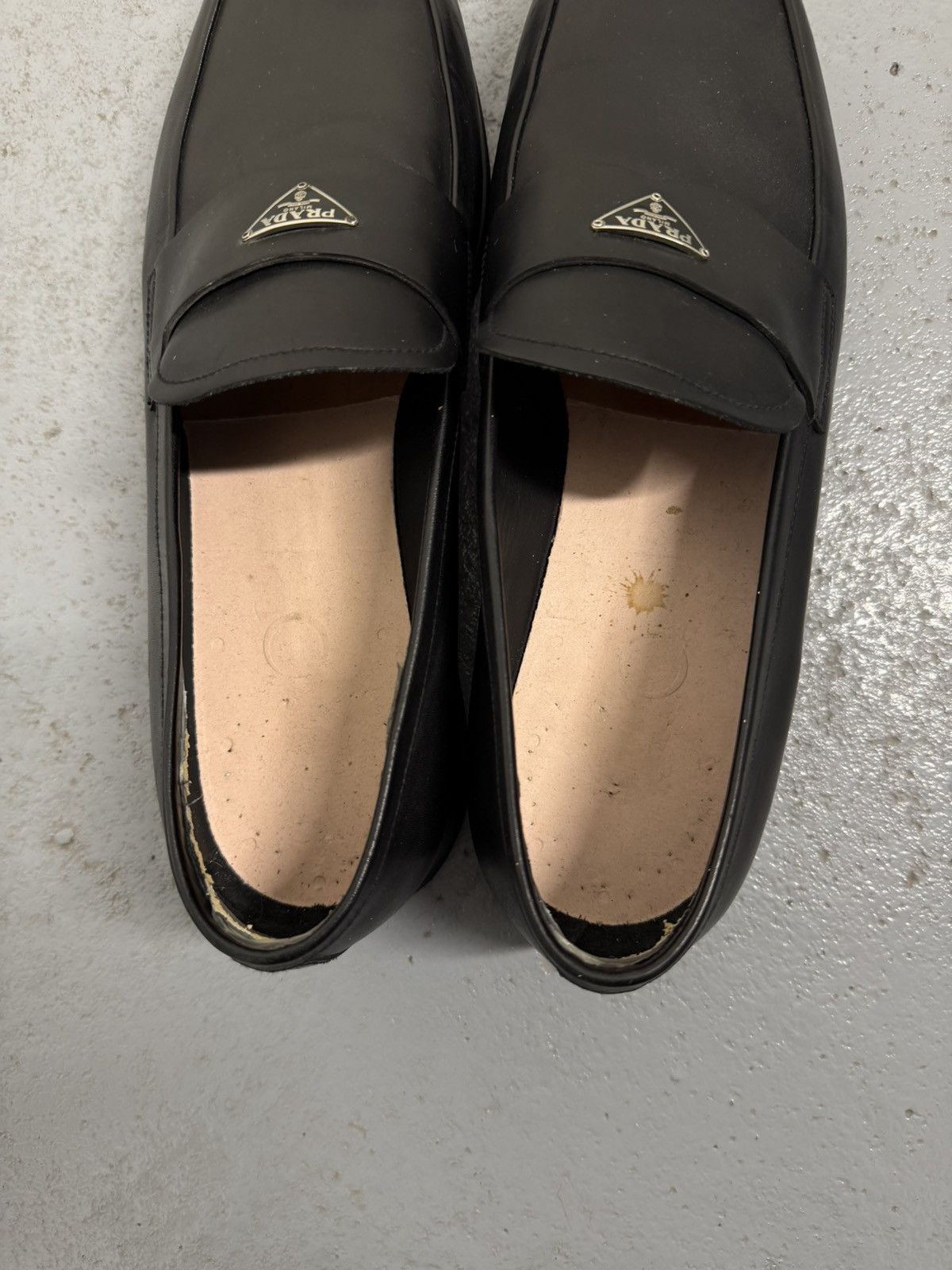 Prada Prada Leather Penny Logo Loafers Size US 11 / EU 44 - 16 Thumbnail