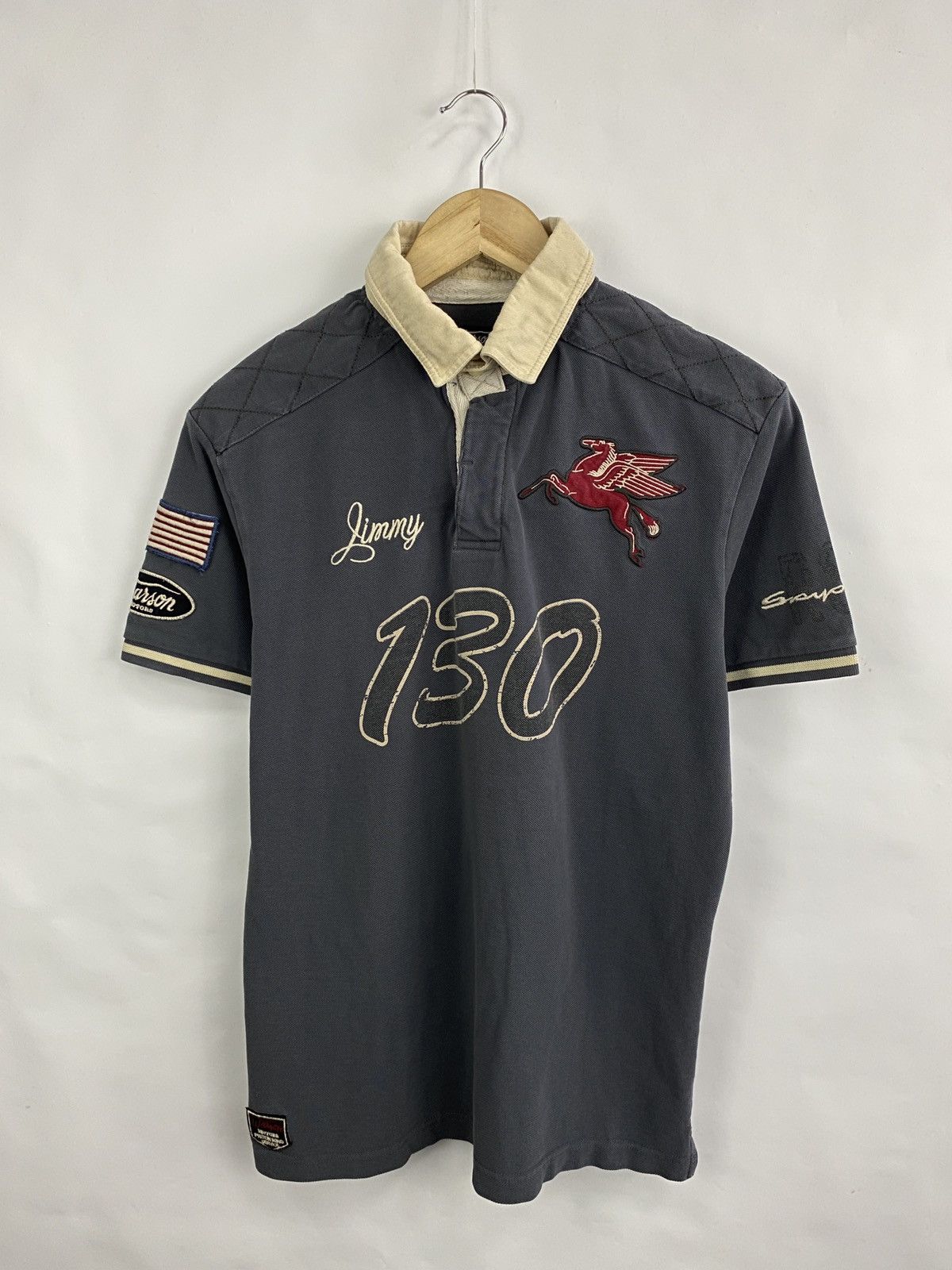 Harley Davidson 🇺🇸 Warson Motors Little Bastard Polo T-Shirt Rare Retro Size US M / EU 48-50 / 2 - 3 Thumbnail